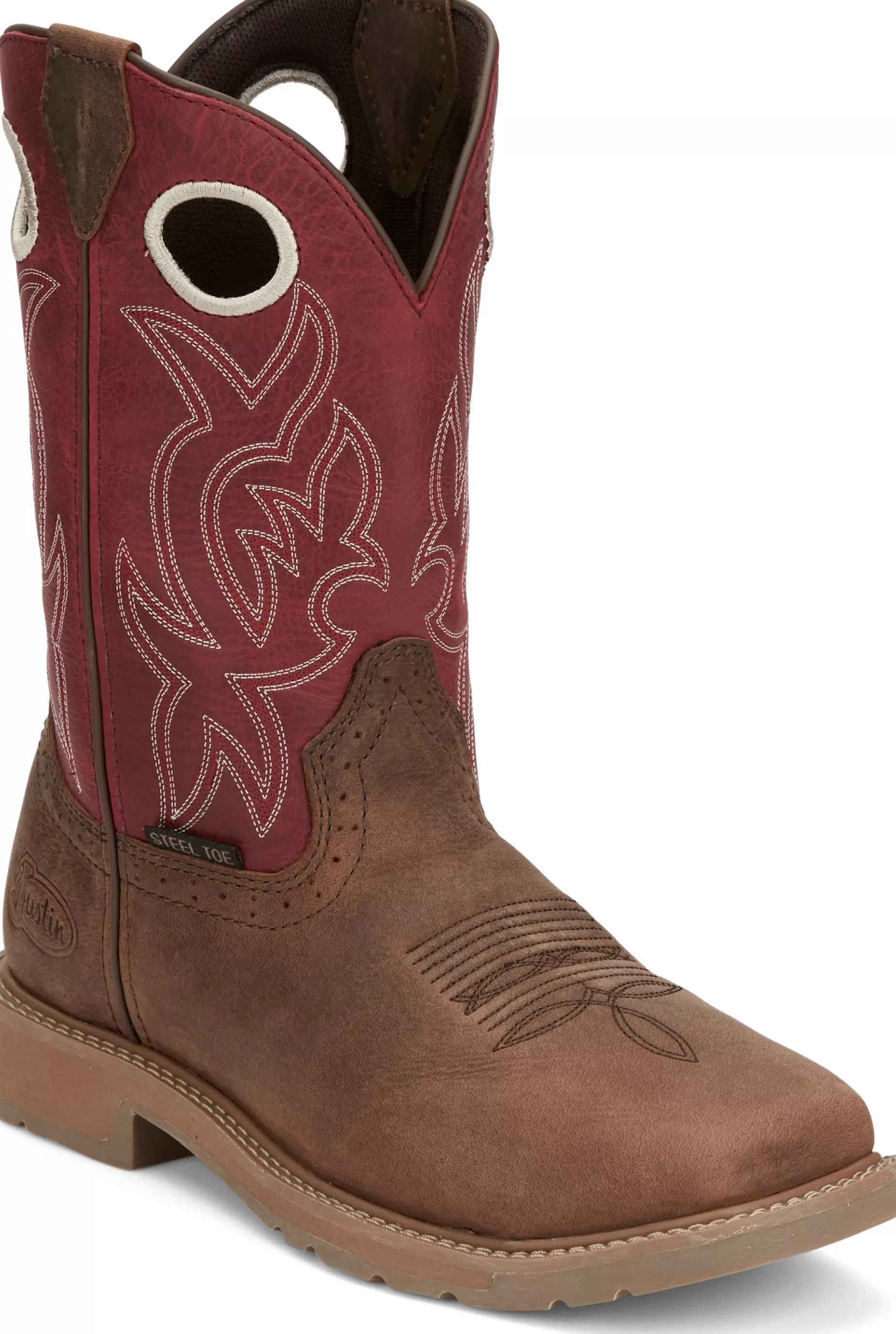 Hombre Justin Boots All Around 11" Steel Toe