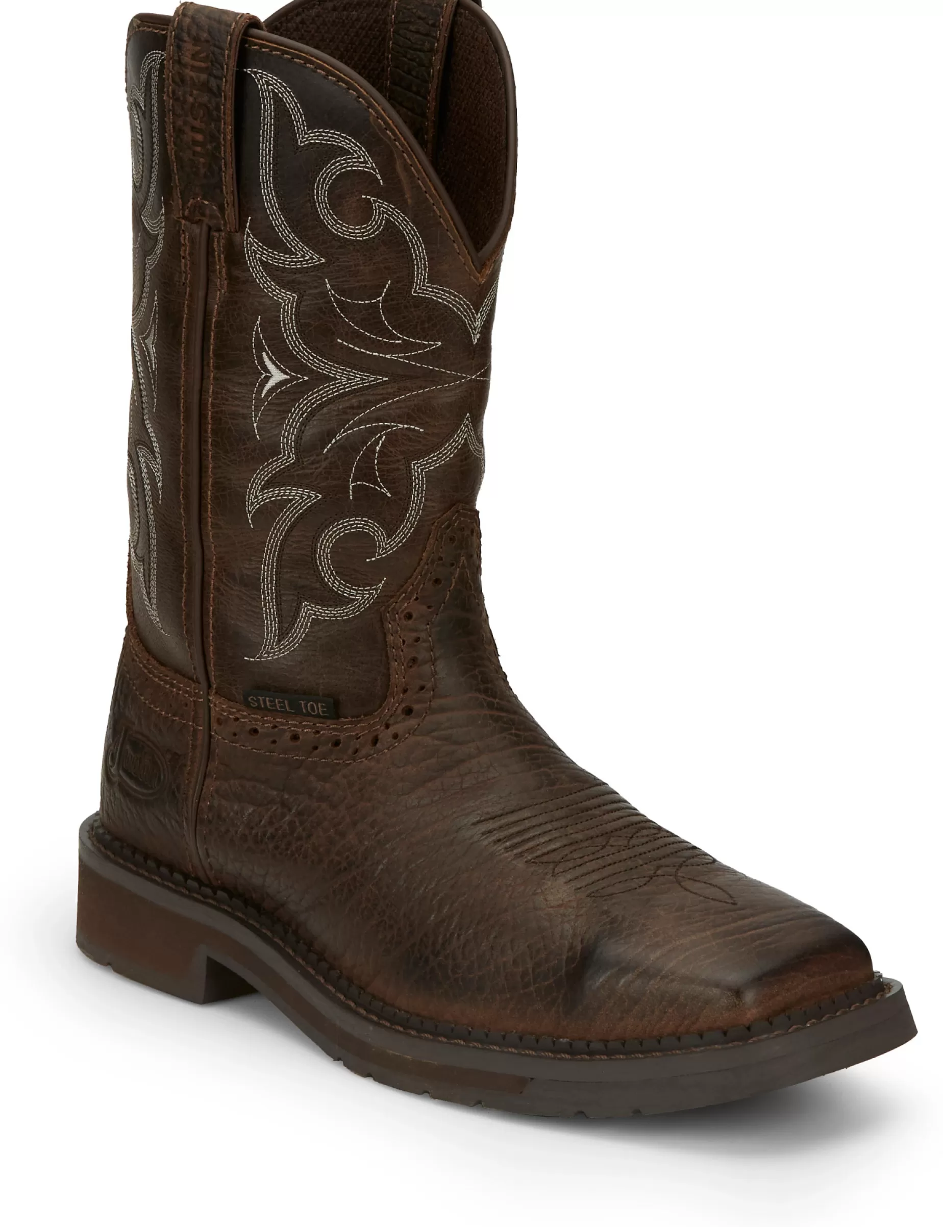 Hombre Justin Boots Amarillo 11" Steel Toe