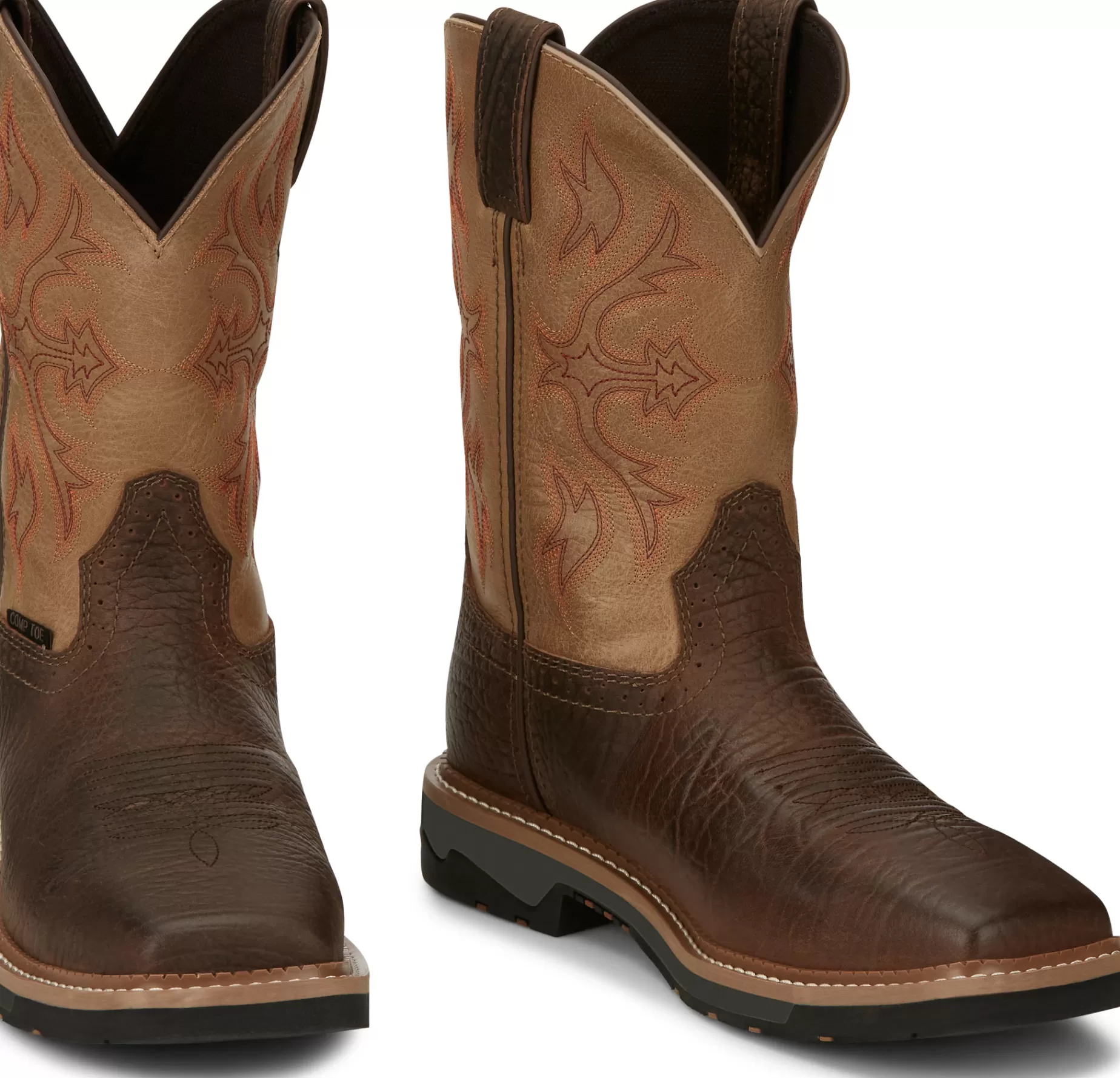 Hombre Justin Boots Bolt 11" Comp Toe