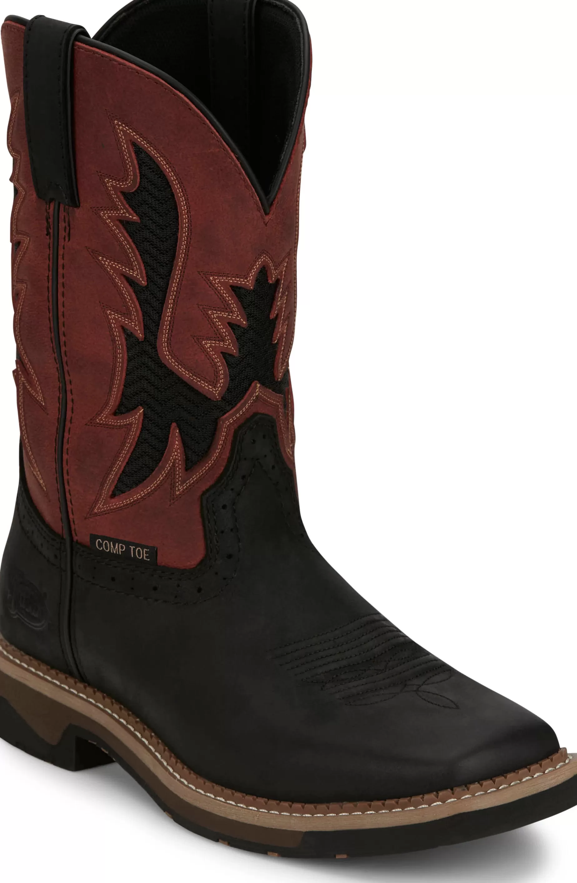 Hombre Justin Boots Bolt 11" Comp Toe