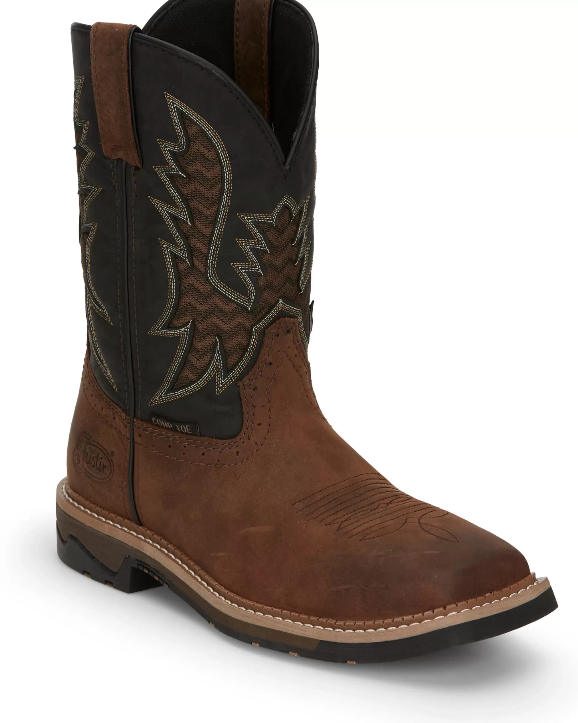 Hombre Justin Boots Bolt 11" Nano Comp Toe