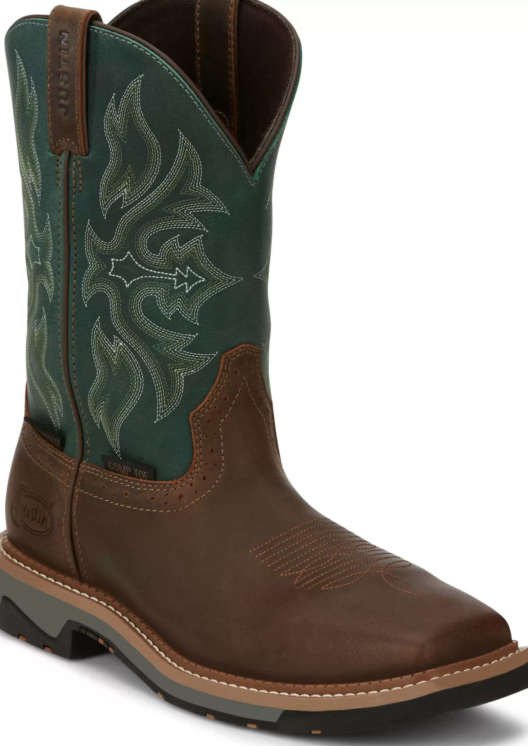 Mujer/Hombre Justin Boots Bolt 11" Waterproof Comp Toe