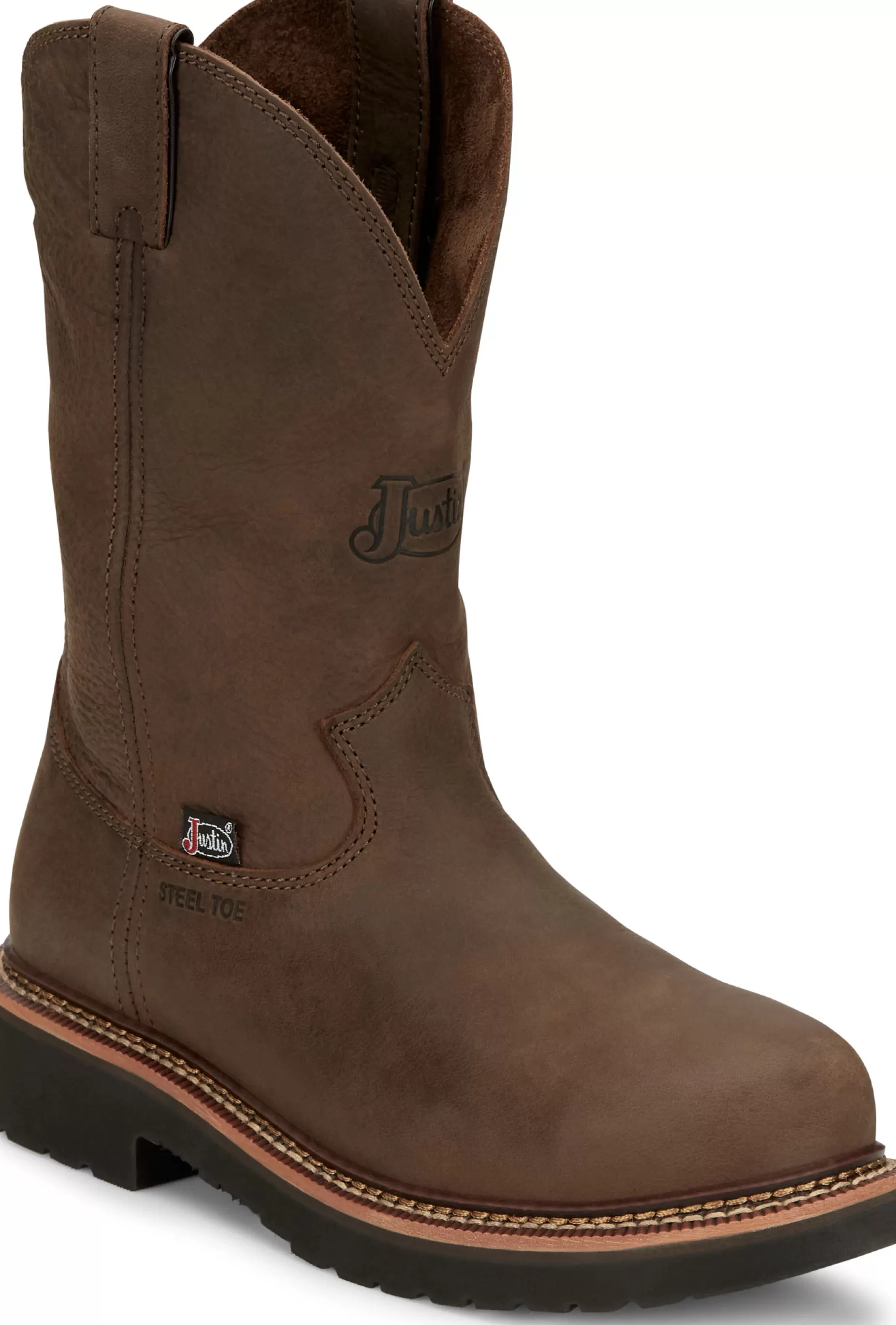 Hombre Justin Boots Carbide 11" Steel Toe