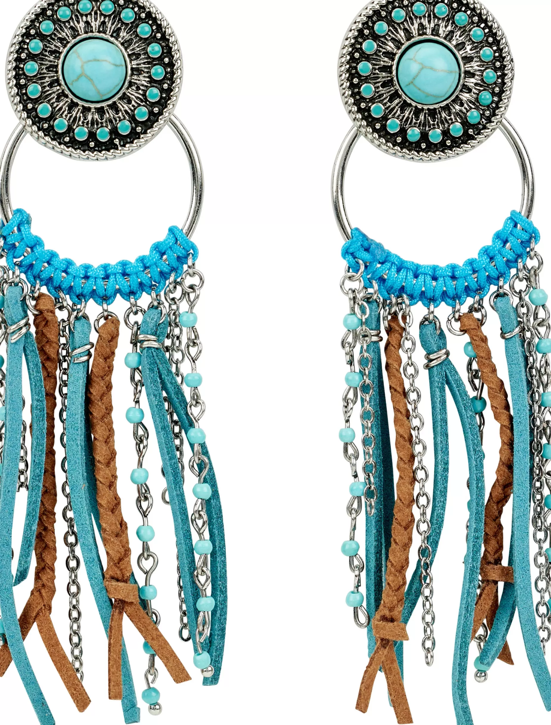 Mujer Justin Boots Concho Earrings With Fringe