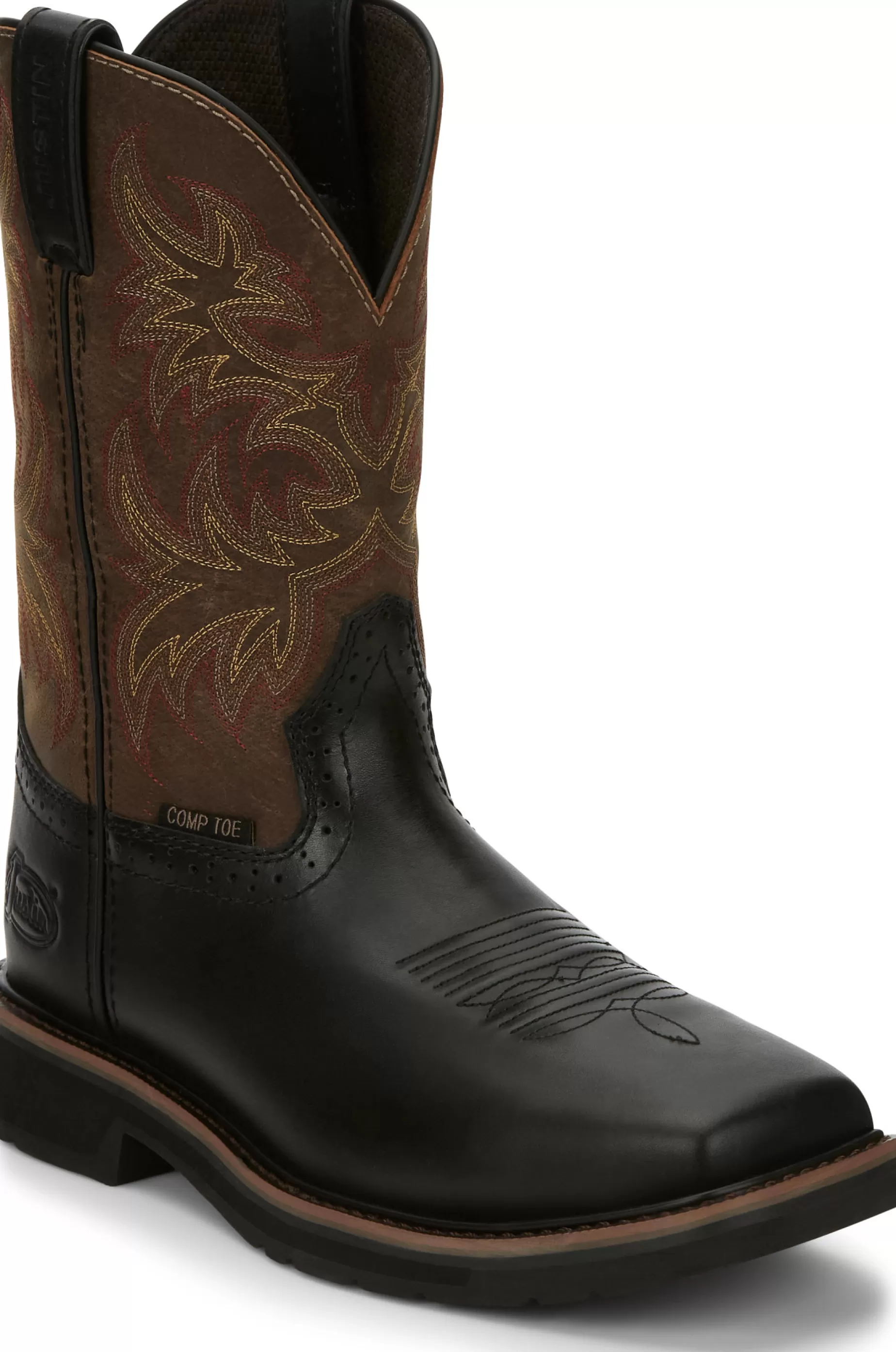 Hombre Justin Boots Driller 11" Comp Toe