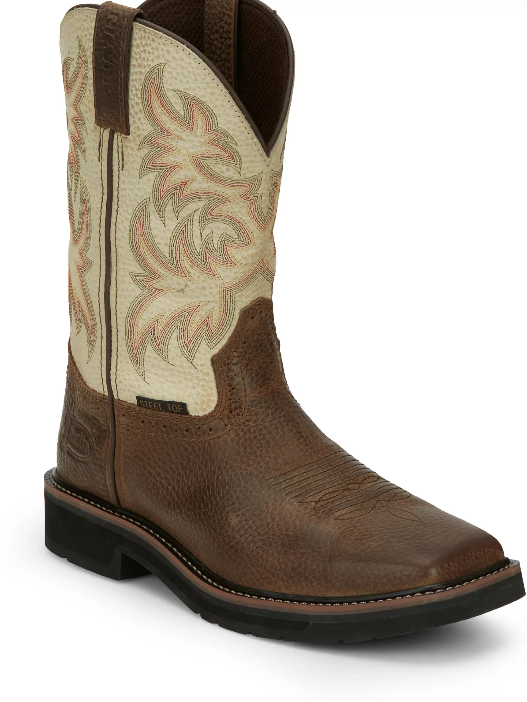 Hombre Justin Boots Driller 11" Steel Toe