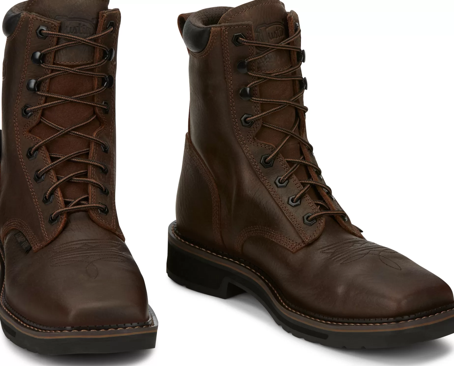 Mujer/Hombre Justin Boots Driller 8" Waterproof Comp Toe