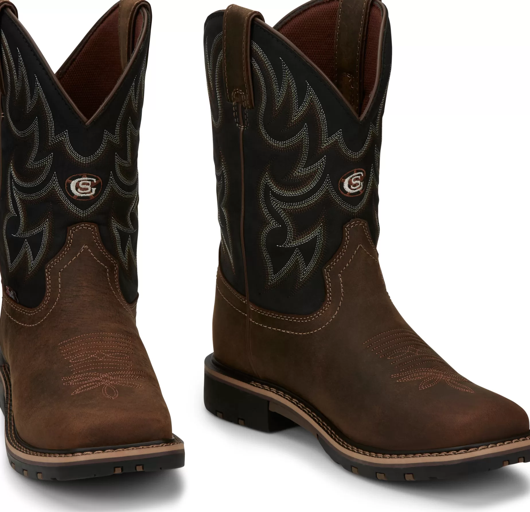 Hombre Justin Boots Fireman 11" Waterproof