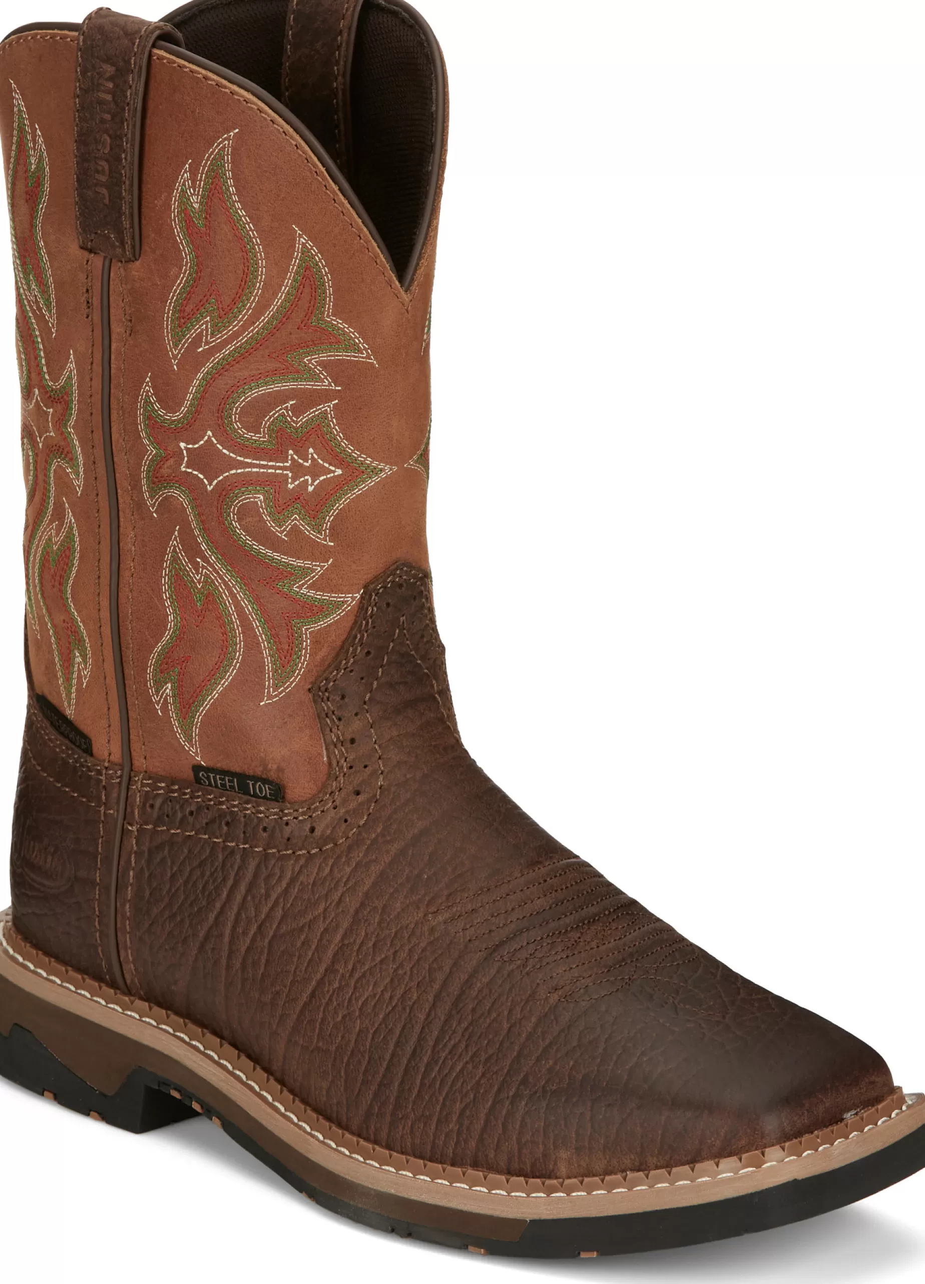 Mujer/Hombre Justin Boots Flash 11" Waterproof Steel Toe