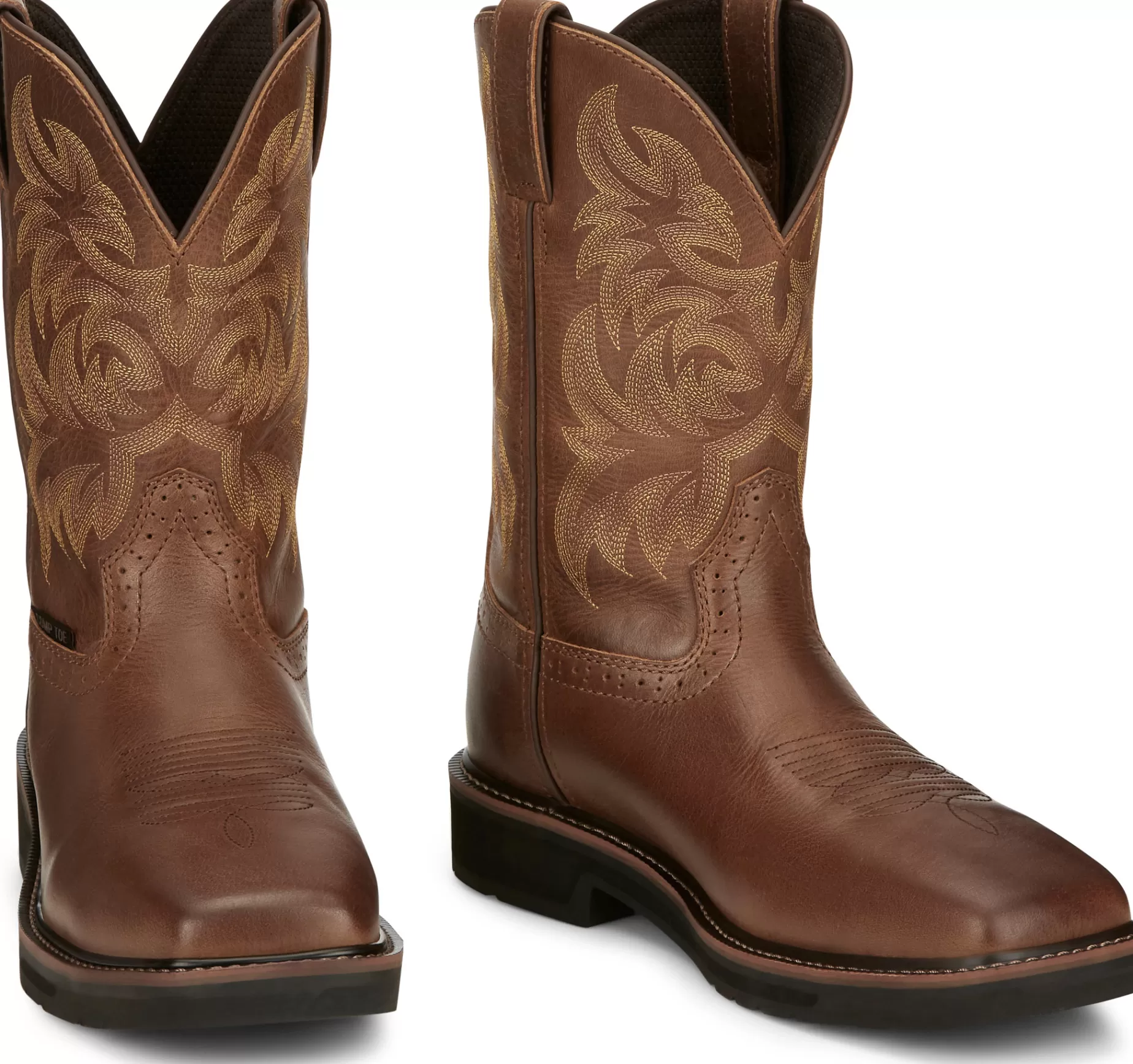 Hombre Justin Boots Handler 11" Comp Toe