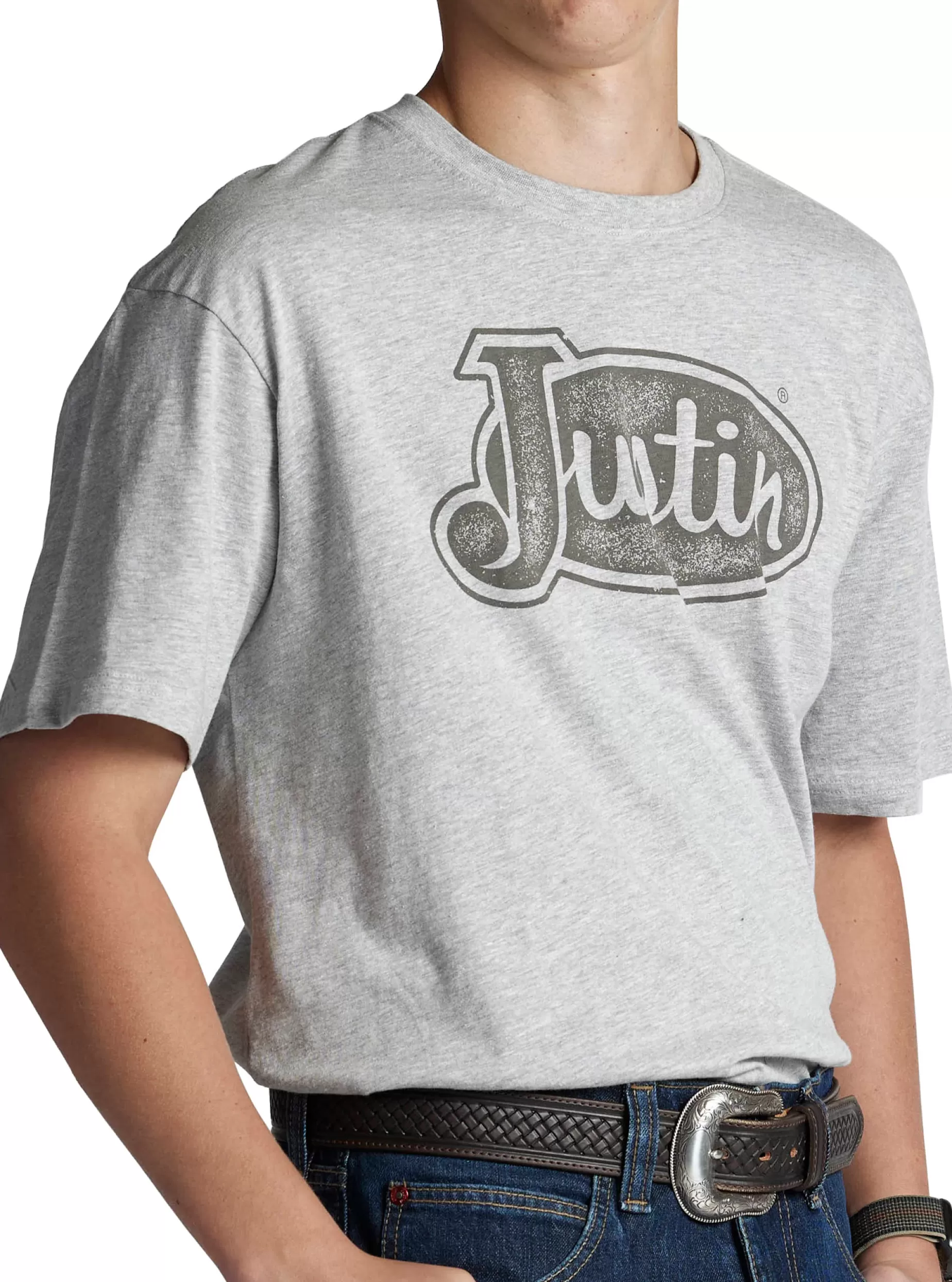 Hombre Justin Boots Justin Men's Logo Tee