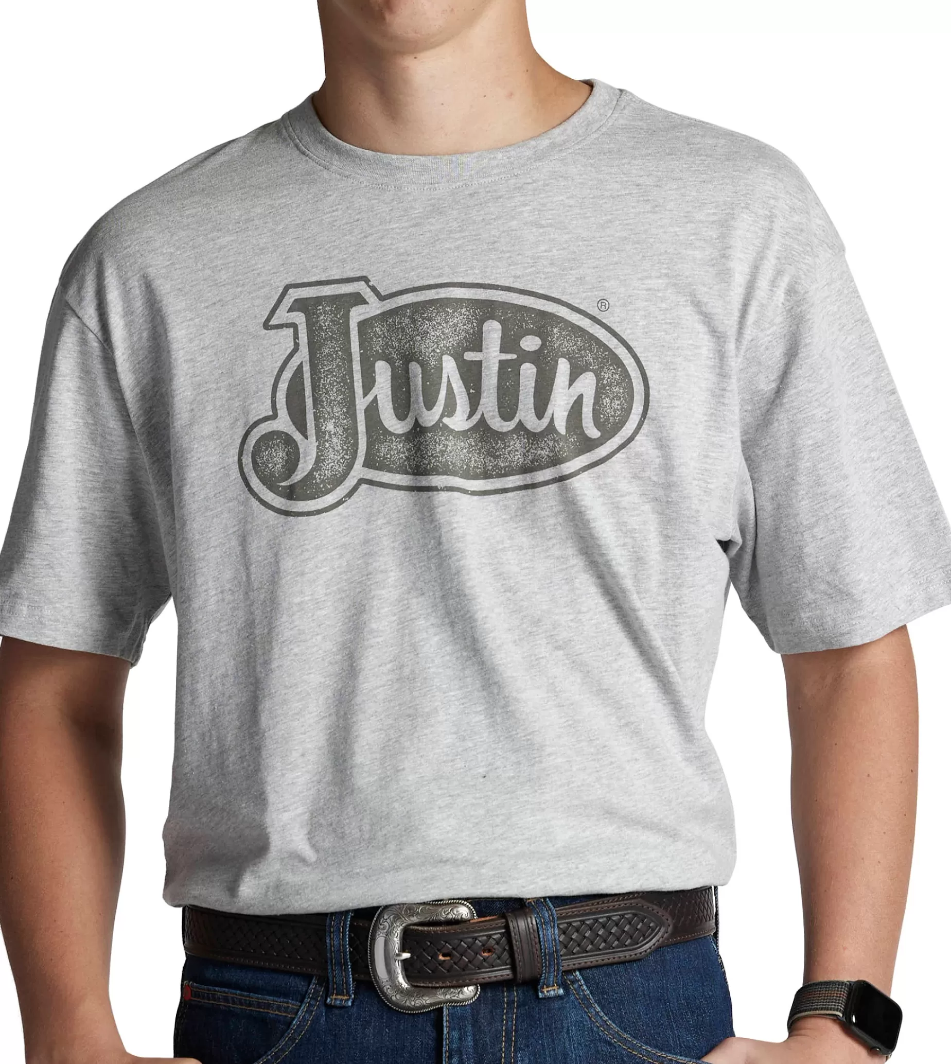 Hombre Justin Boots Justin Men's Logo Tee