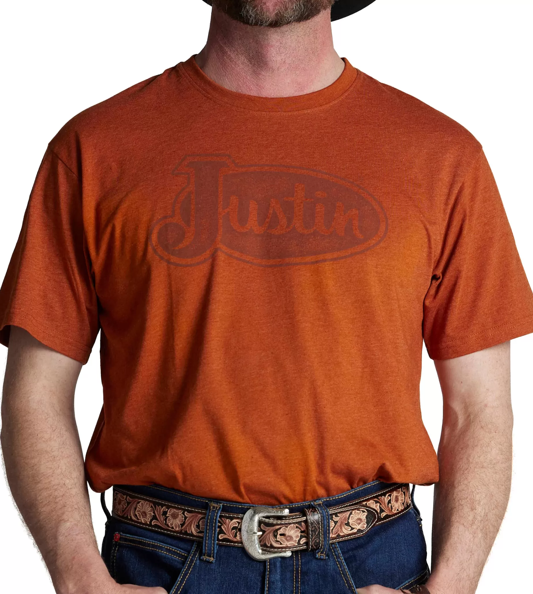 Hombre Justin Boots Justin Men's Logo Tee