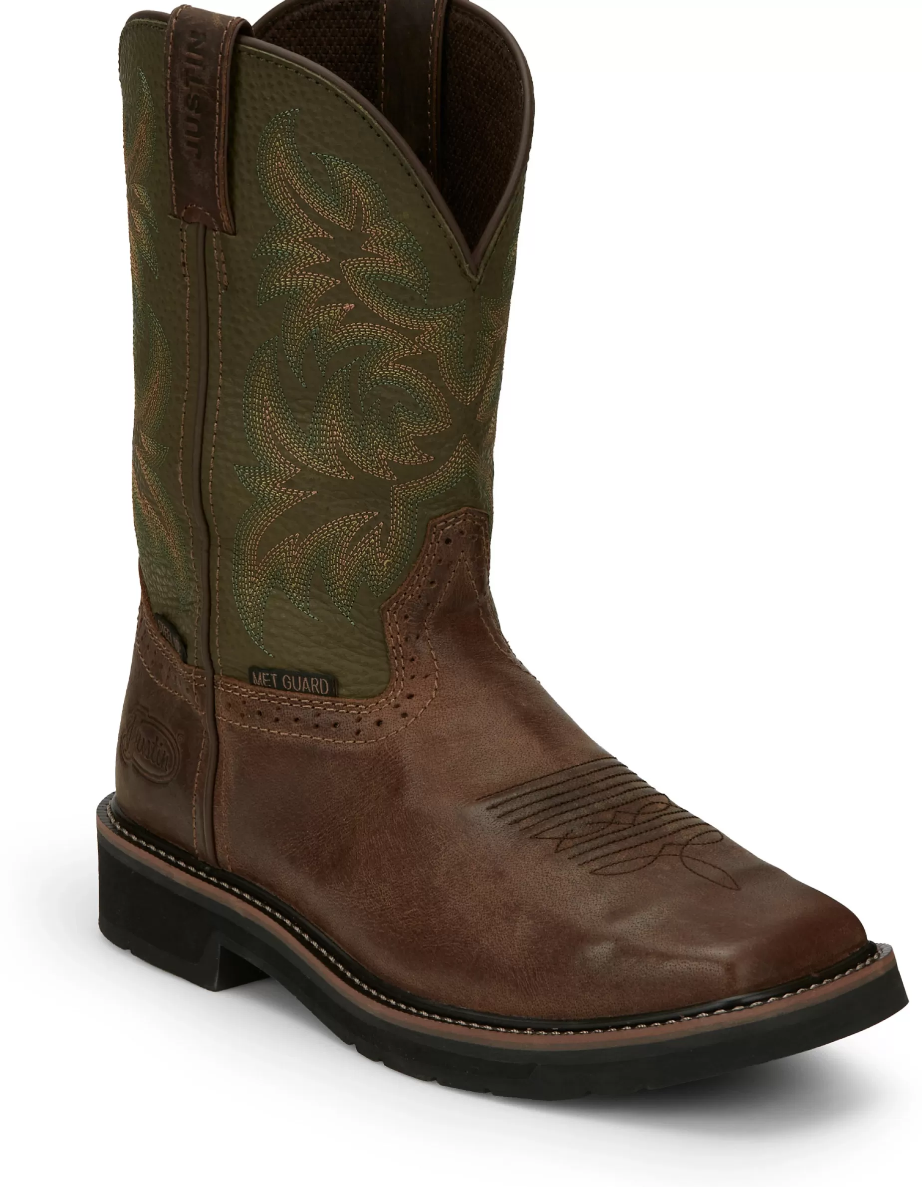 Hombre Justin Boots Keavan 11" Met Guard Steel Toe