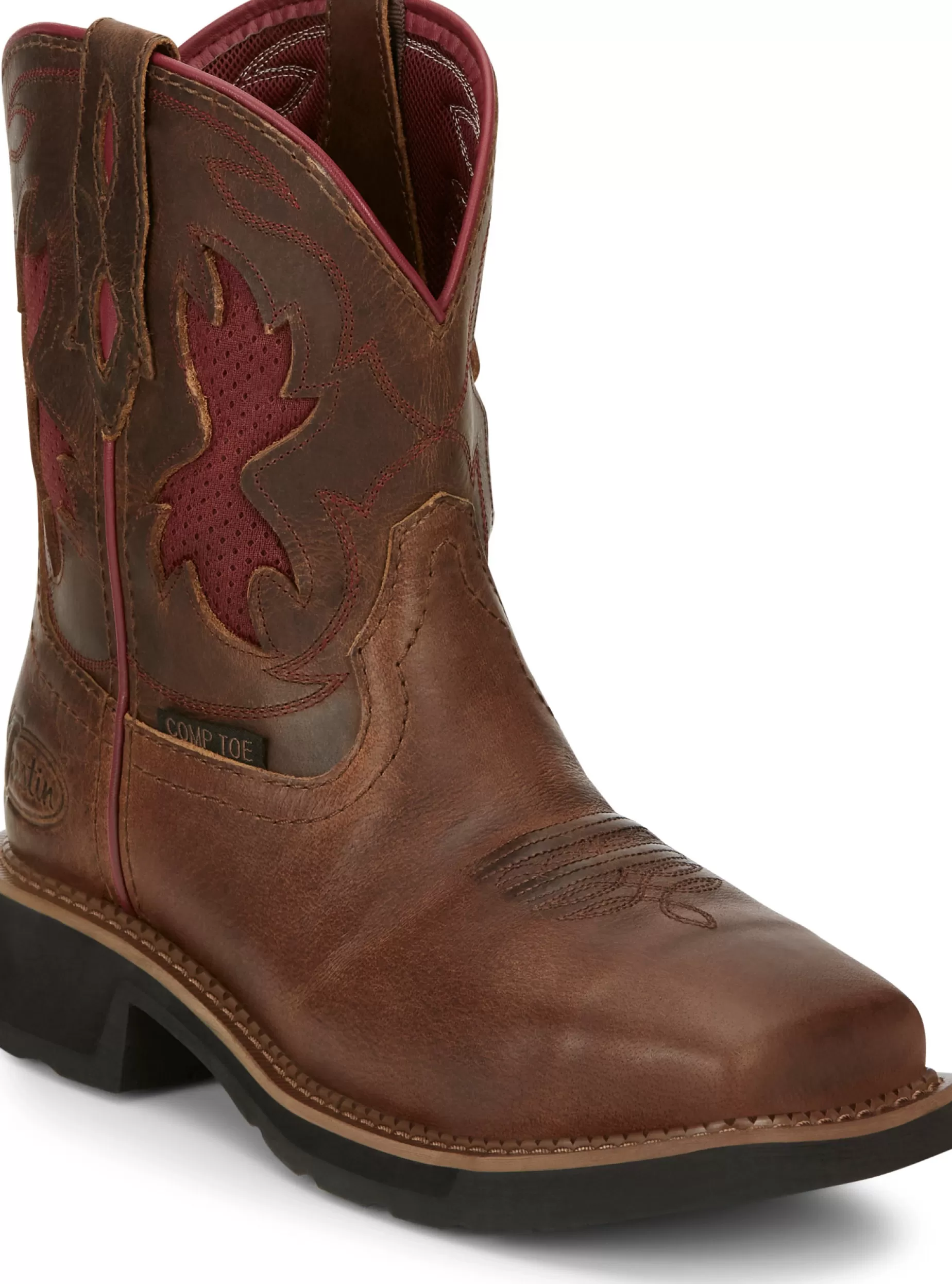 Mujer Justin Boots Lathey 8" Nano Composite Toe Work Boot