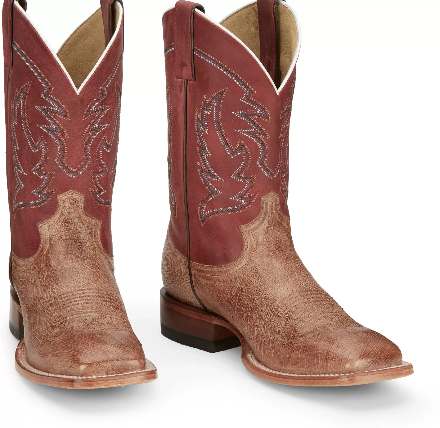 Hombre Justin Boots Mclane 11” Smooth Ostrich