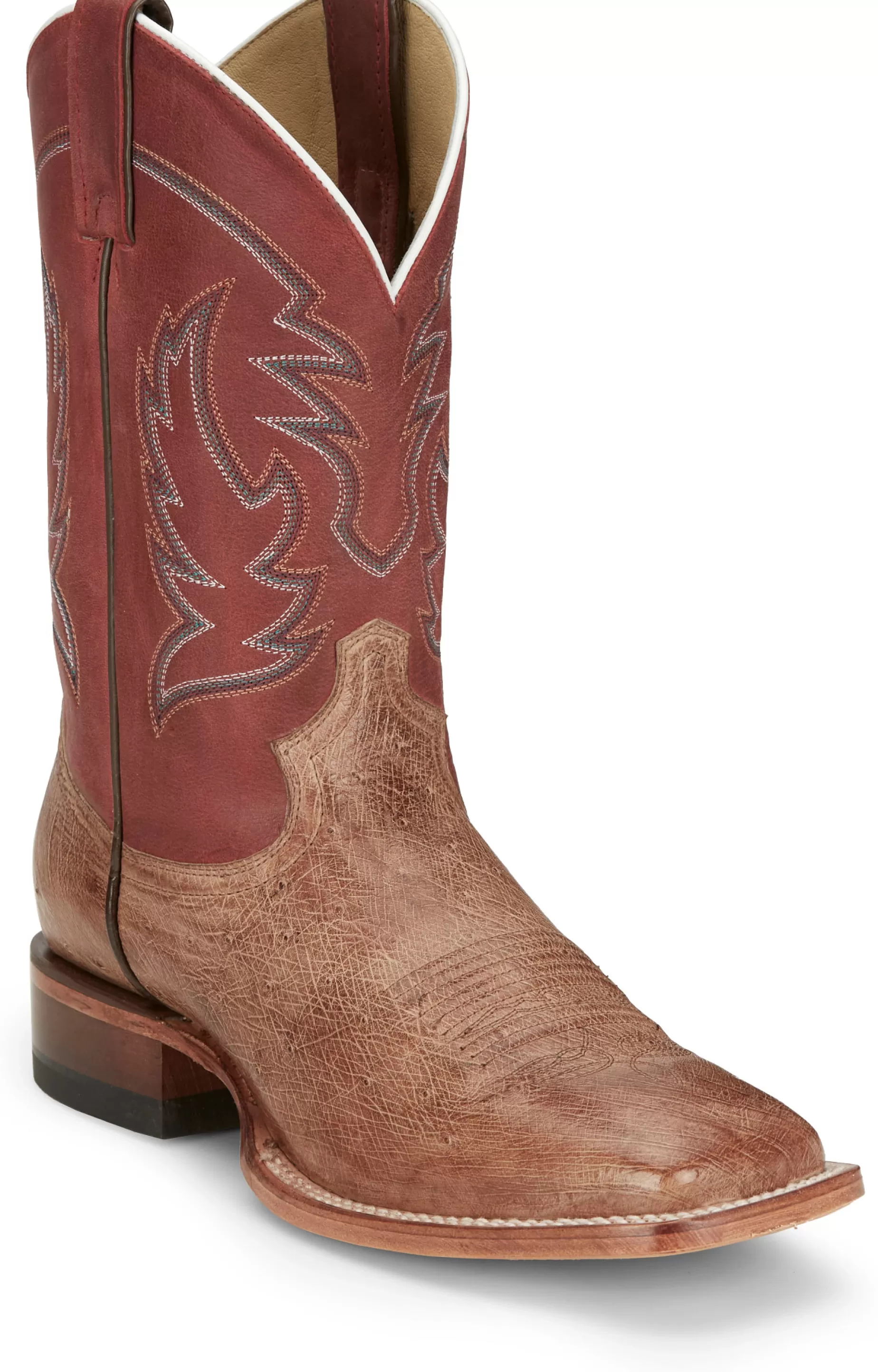 Hombre Justin Boots Mclane 11” Smooth Ostrich