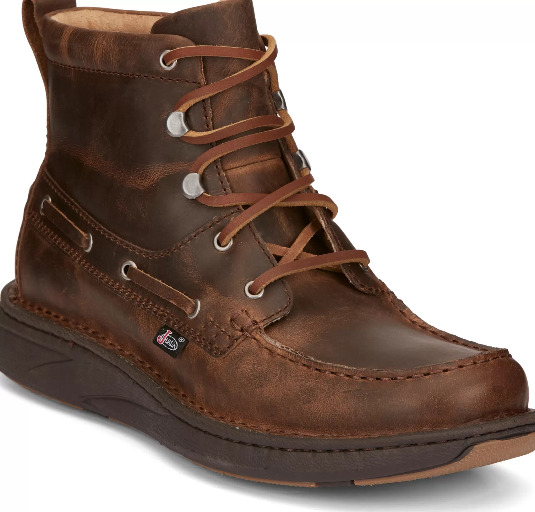 Mujer/Hombre Justin Boots Mocc Toe Lacer