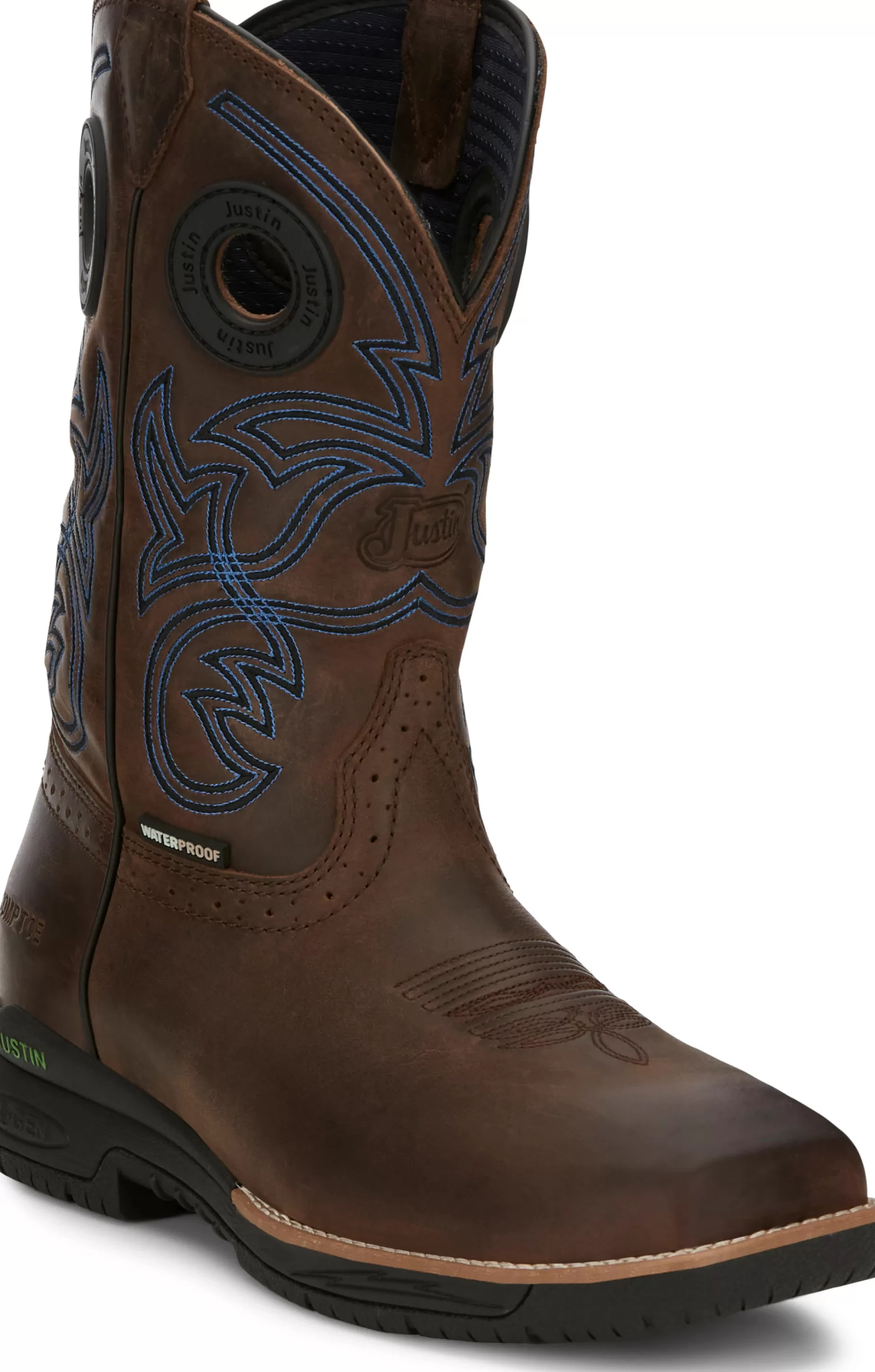 Hombre Justin Boots Nitread 11" Waterproof Nano Comp Toe