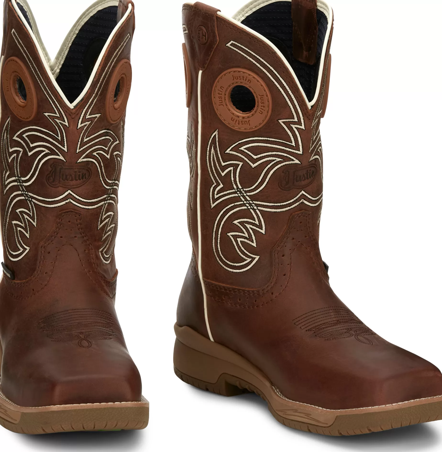 Hombre Justin Boots Nitread 11" Waterproof Nano Comp Toe