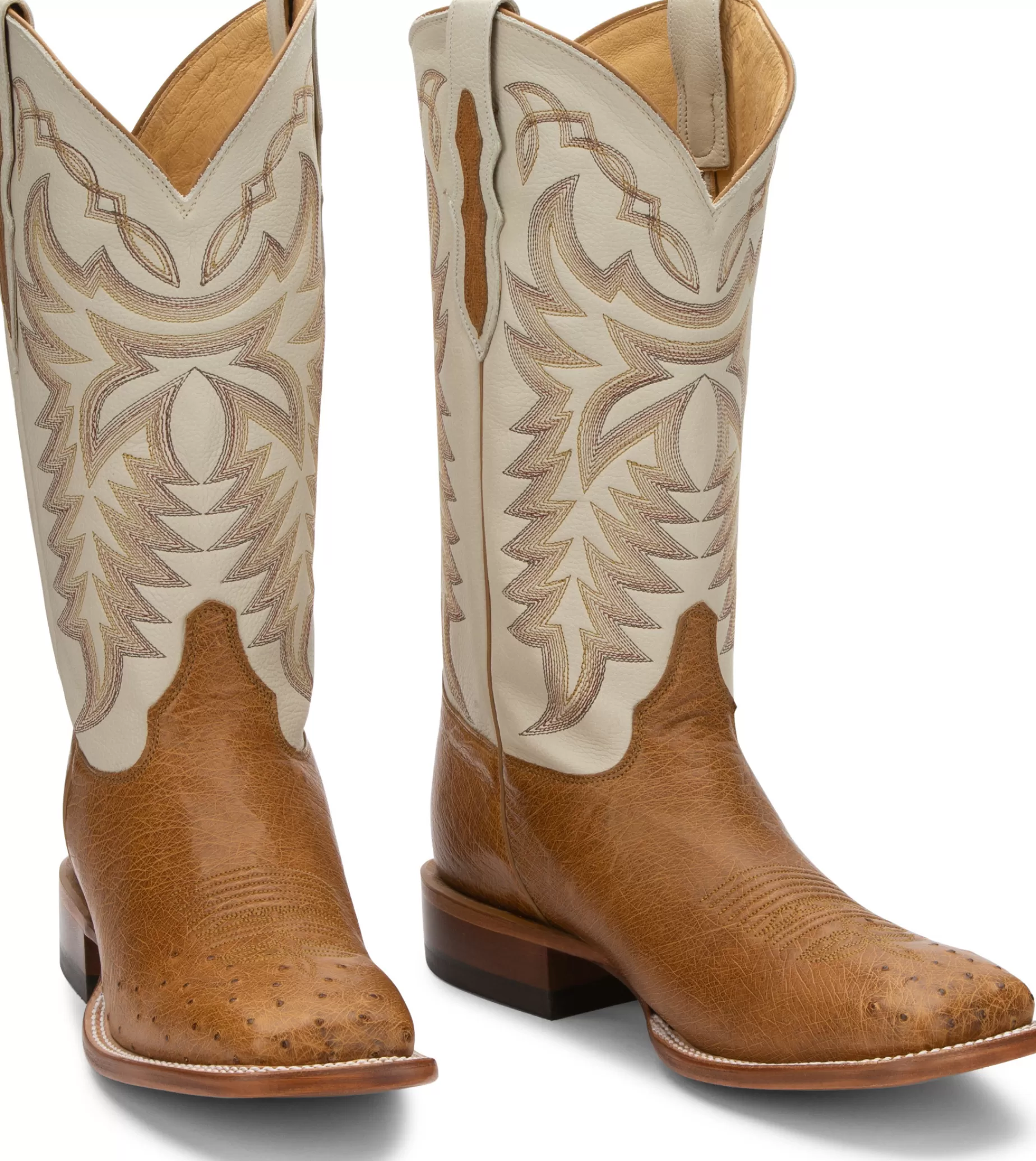 Hombre Justin Boots Pascoe 13" Smooth Ostrich