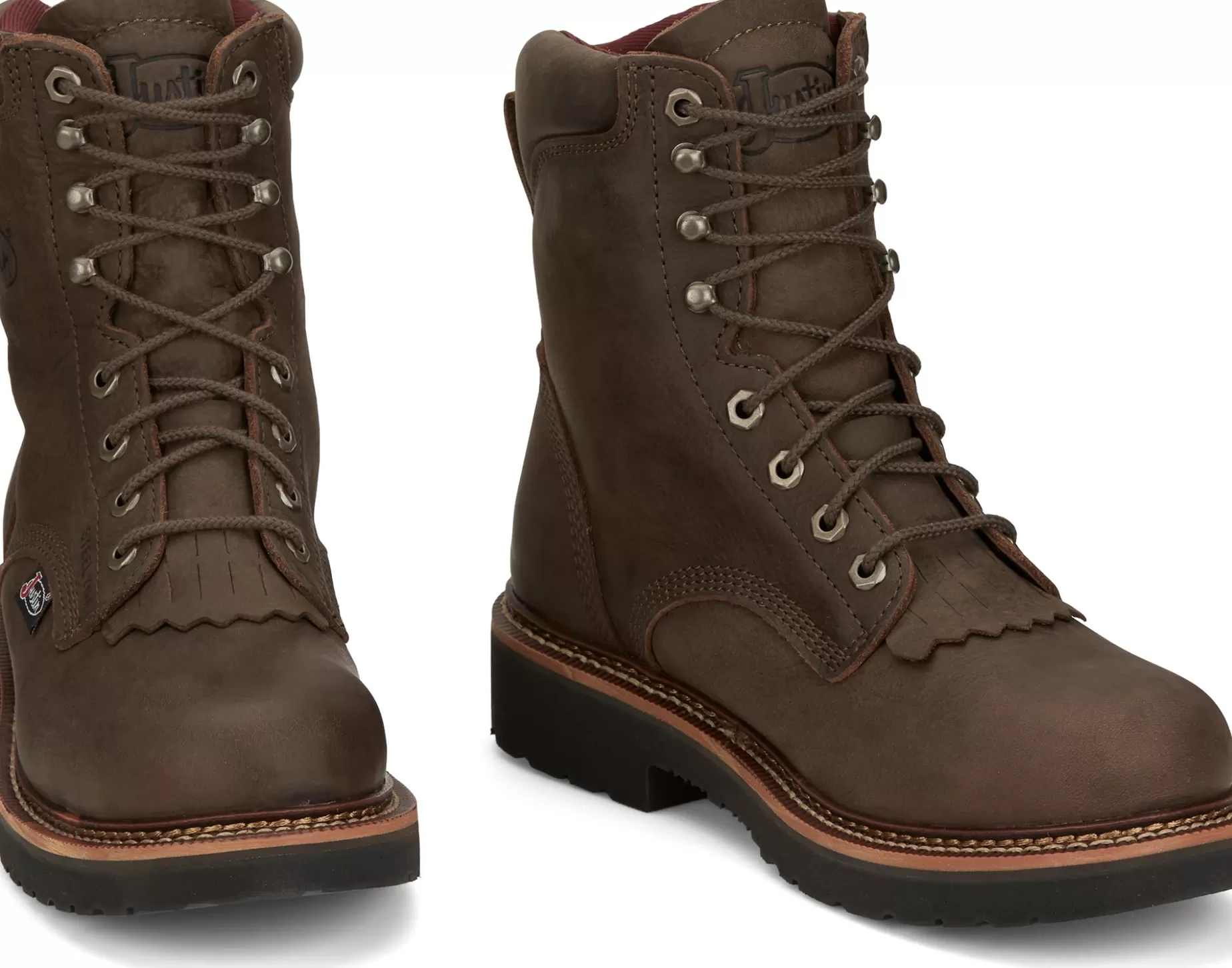 Hombre Justin Boots Rivot 8" Lace Up