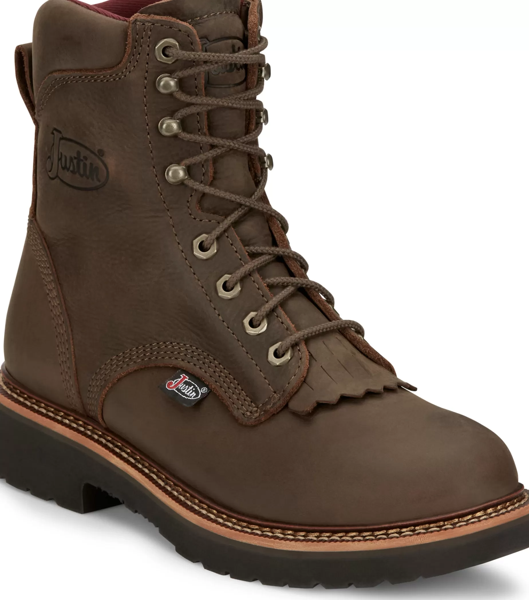 Hombre Justin Boots Rivot 8" Work