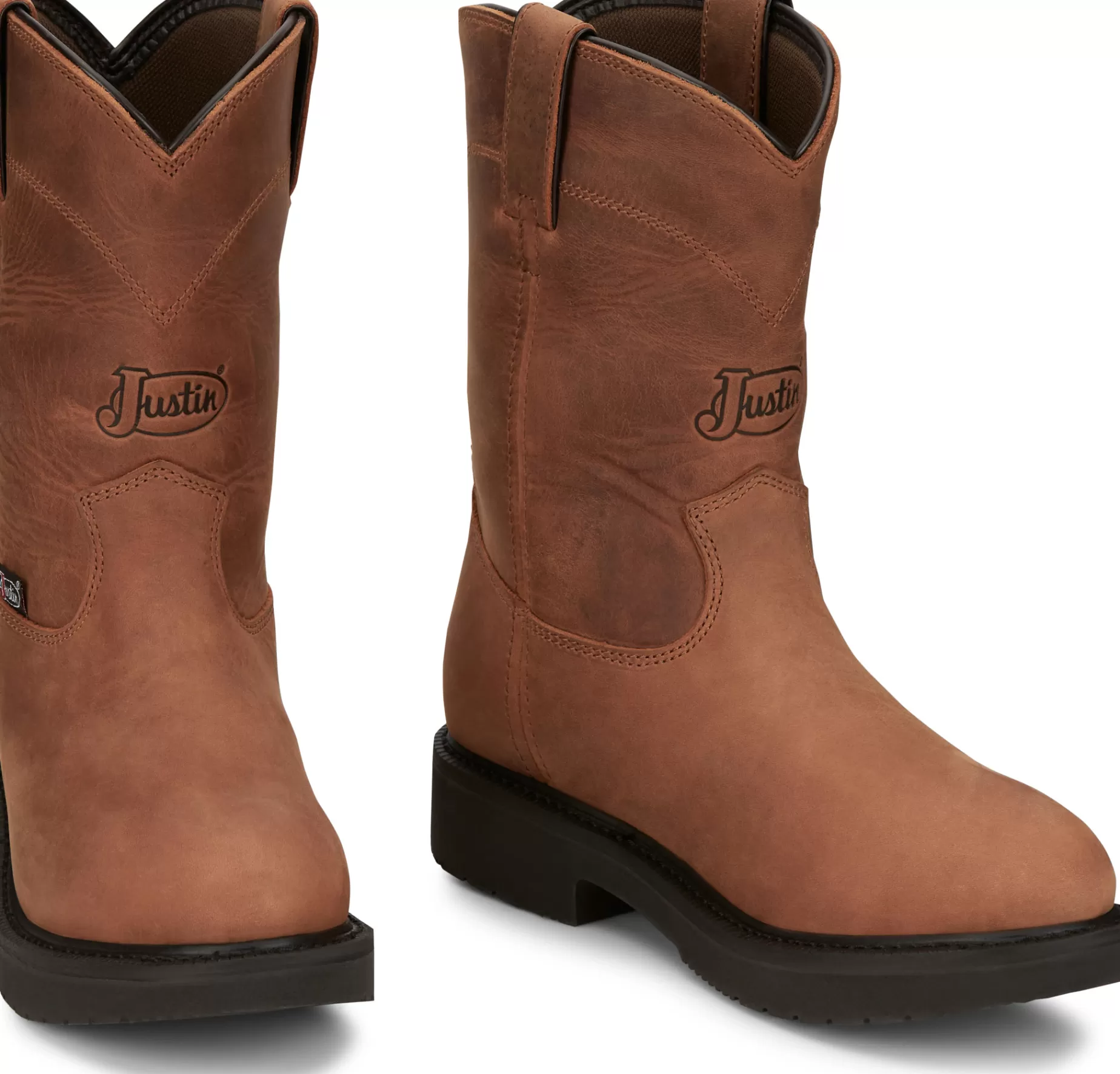 Hombre Justin Boots Round-Up 10" Waterproof