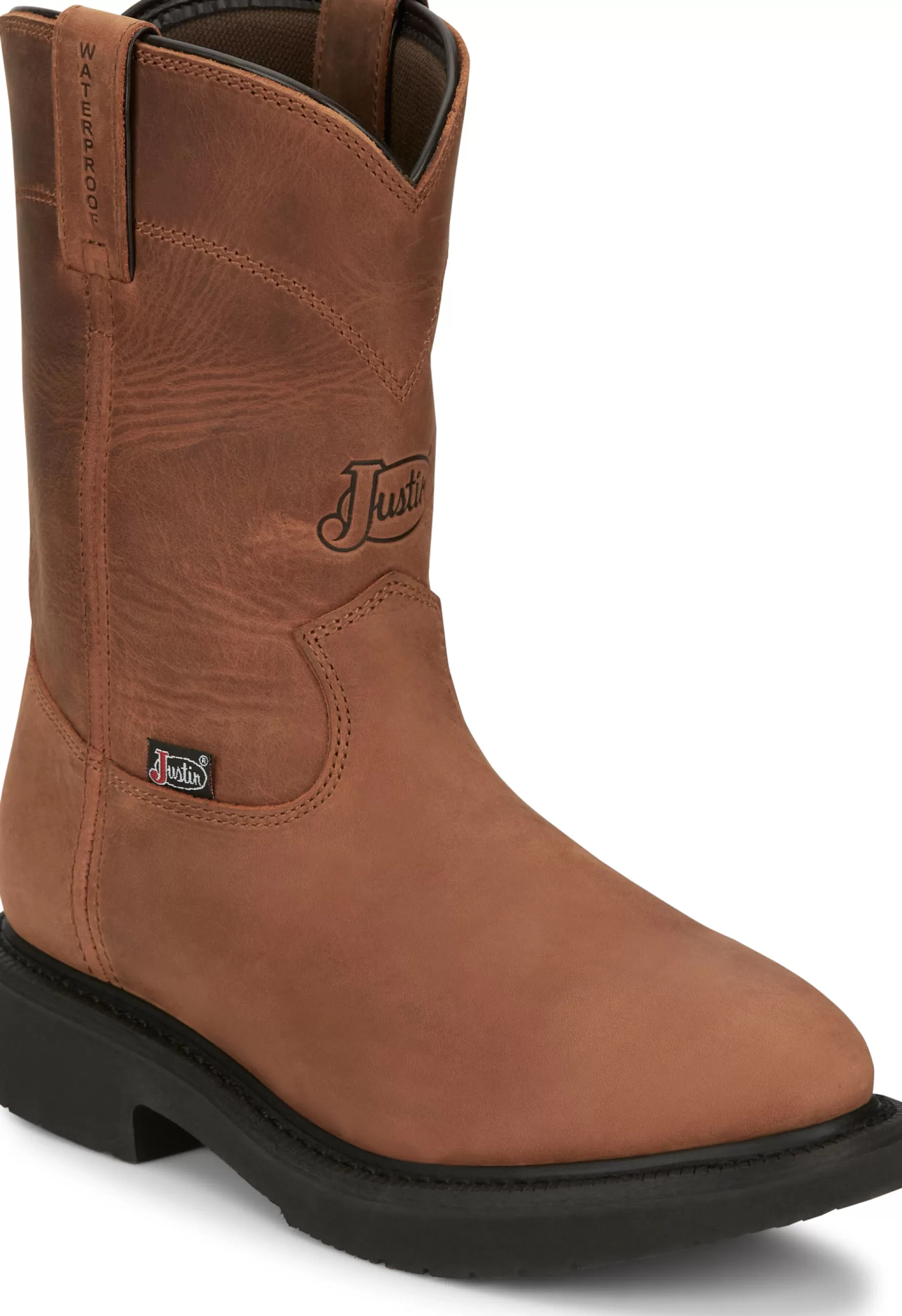 Hombre Justin Boots Round-Up 10" Waterproof