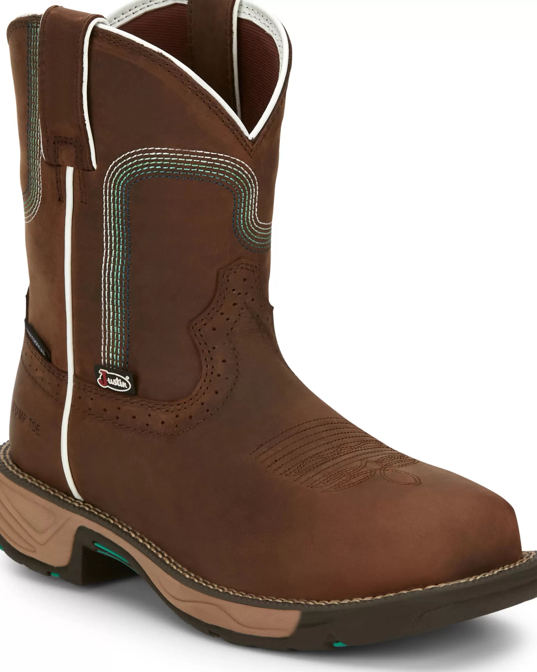 Mujer Justin Boots Rush 8" Composite Toe Waterproof Work Boot