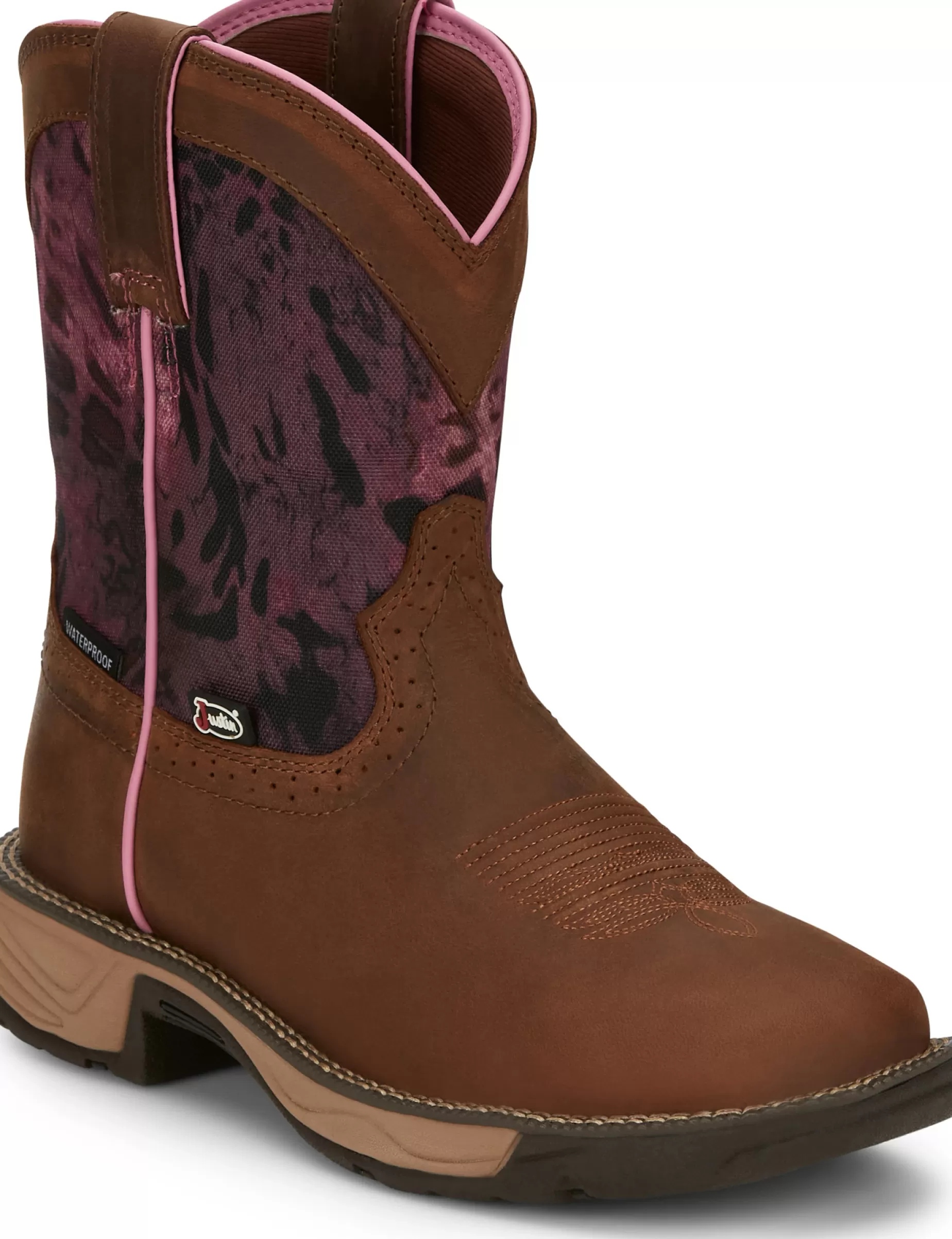 Mujer/Hombre Justin Boots Rush 8" Waterproof Work Boot