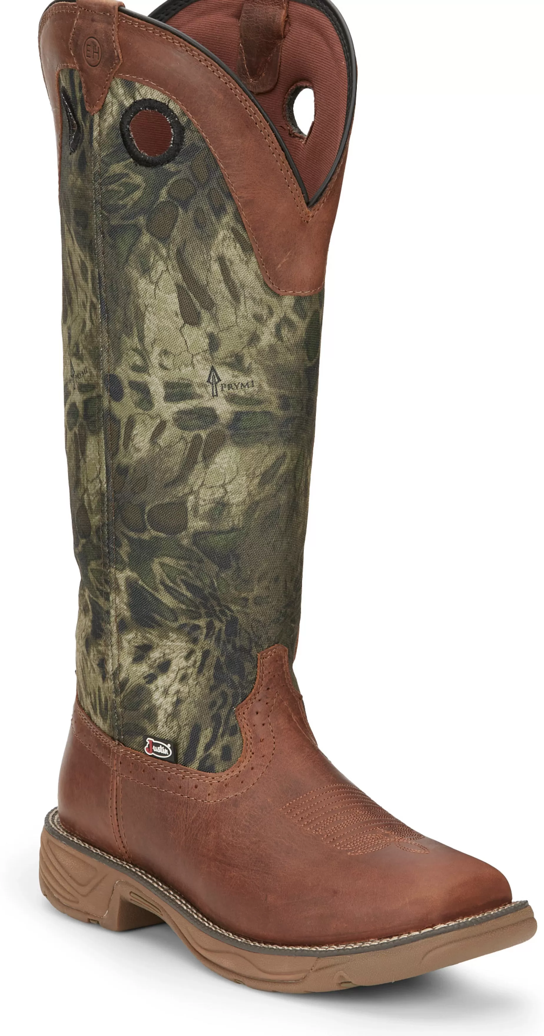 Hombre Justin Boots Rush Strike 17" Snake Resisting