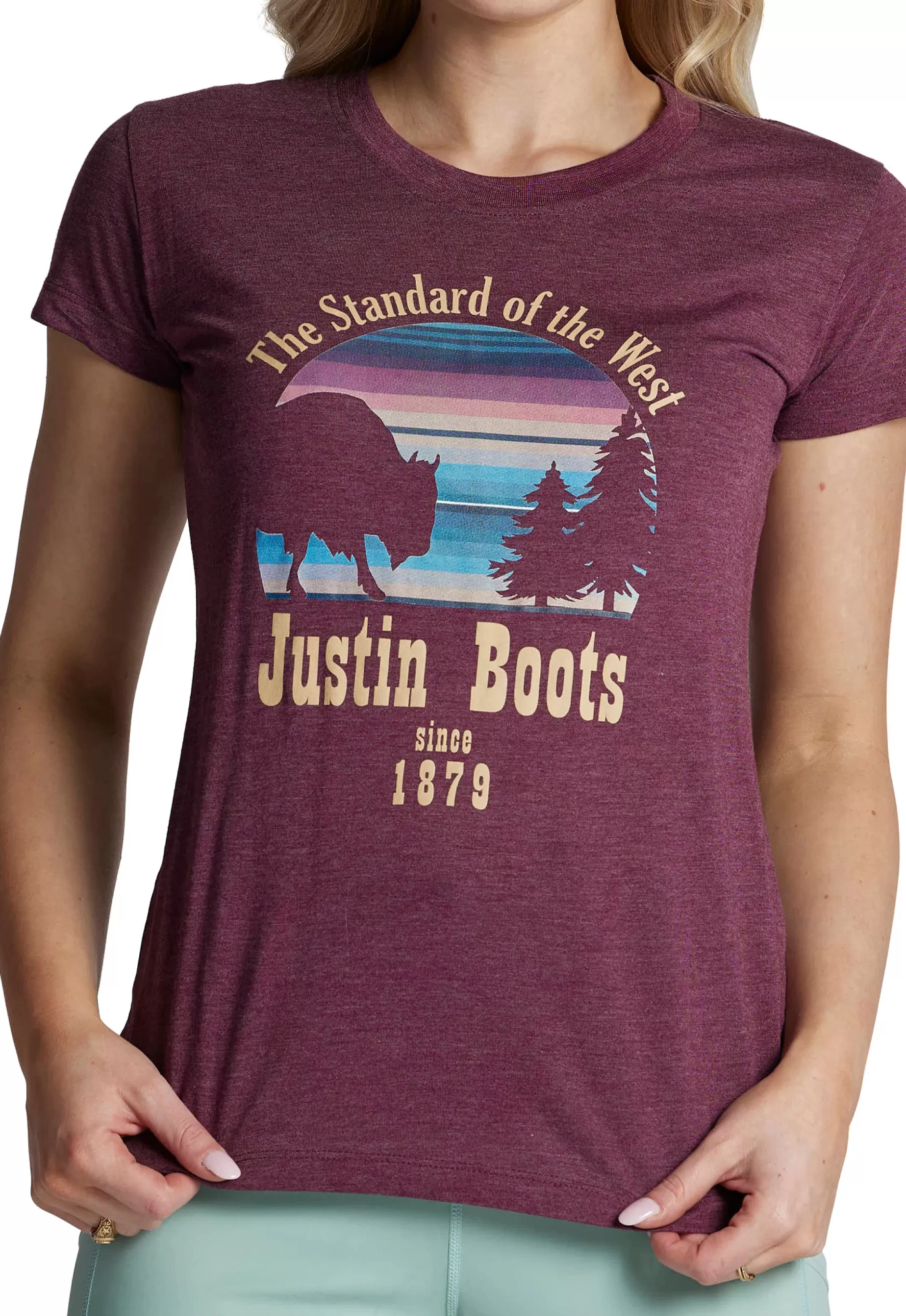 Mujer Justin Boots Serape Tee