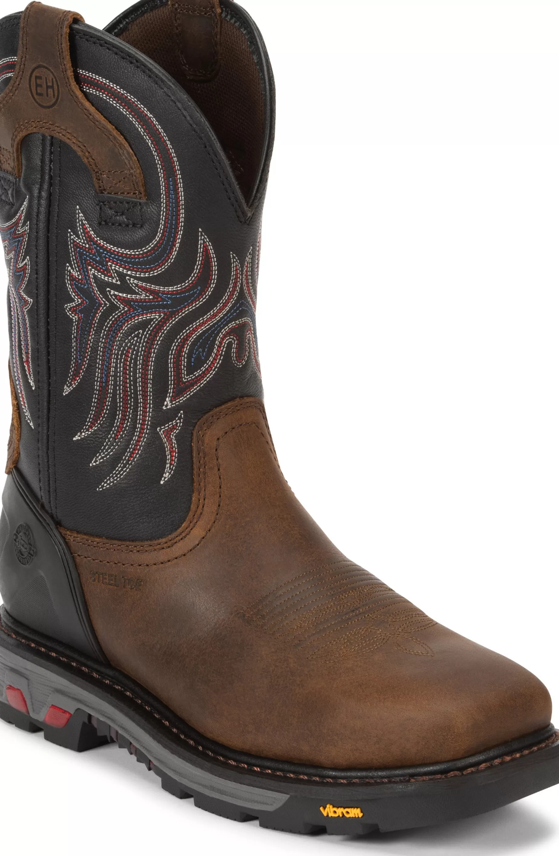 Hombre Justin Boots Tanker 11" Steel Toe