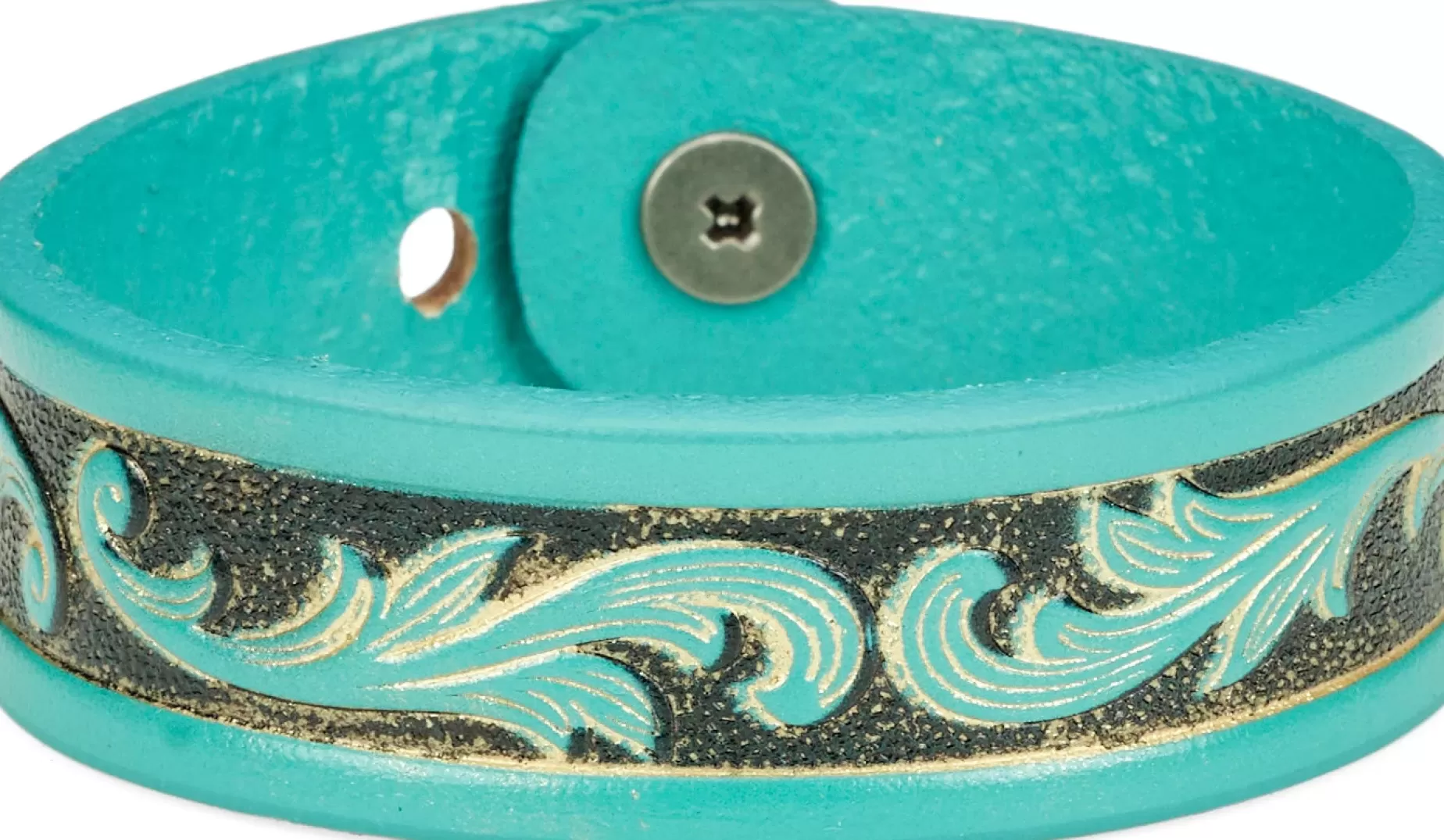 Mujer Justin Boots Tooled Leather Bracelet