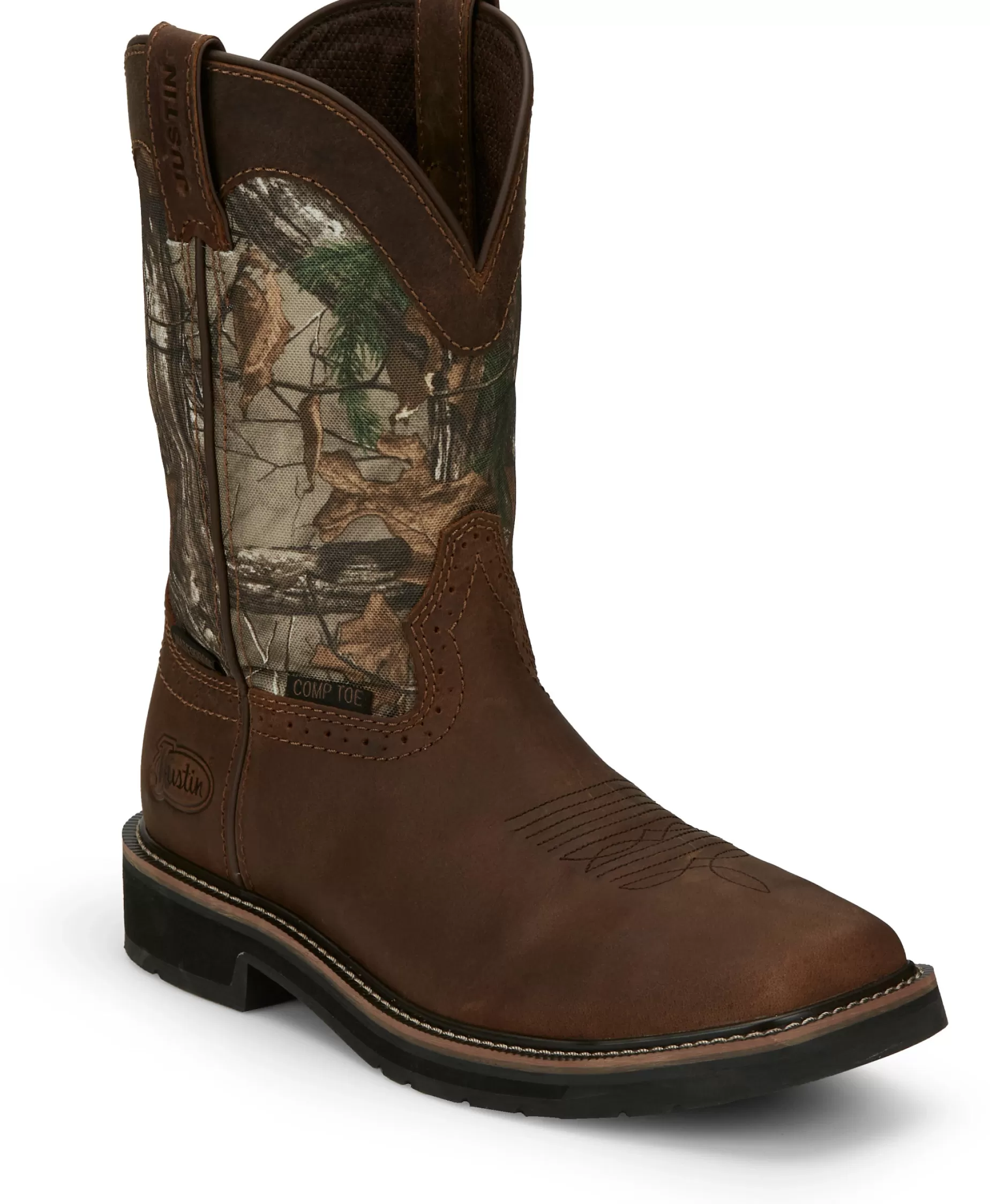 Mujer/Hombre Justin Boots Trekker 11" Waterproof Comp Toe