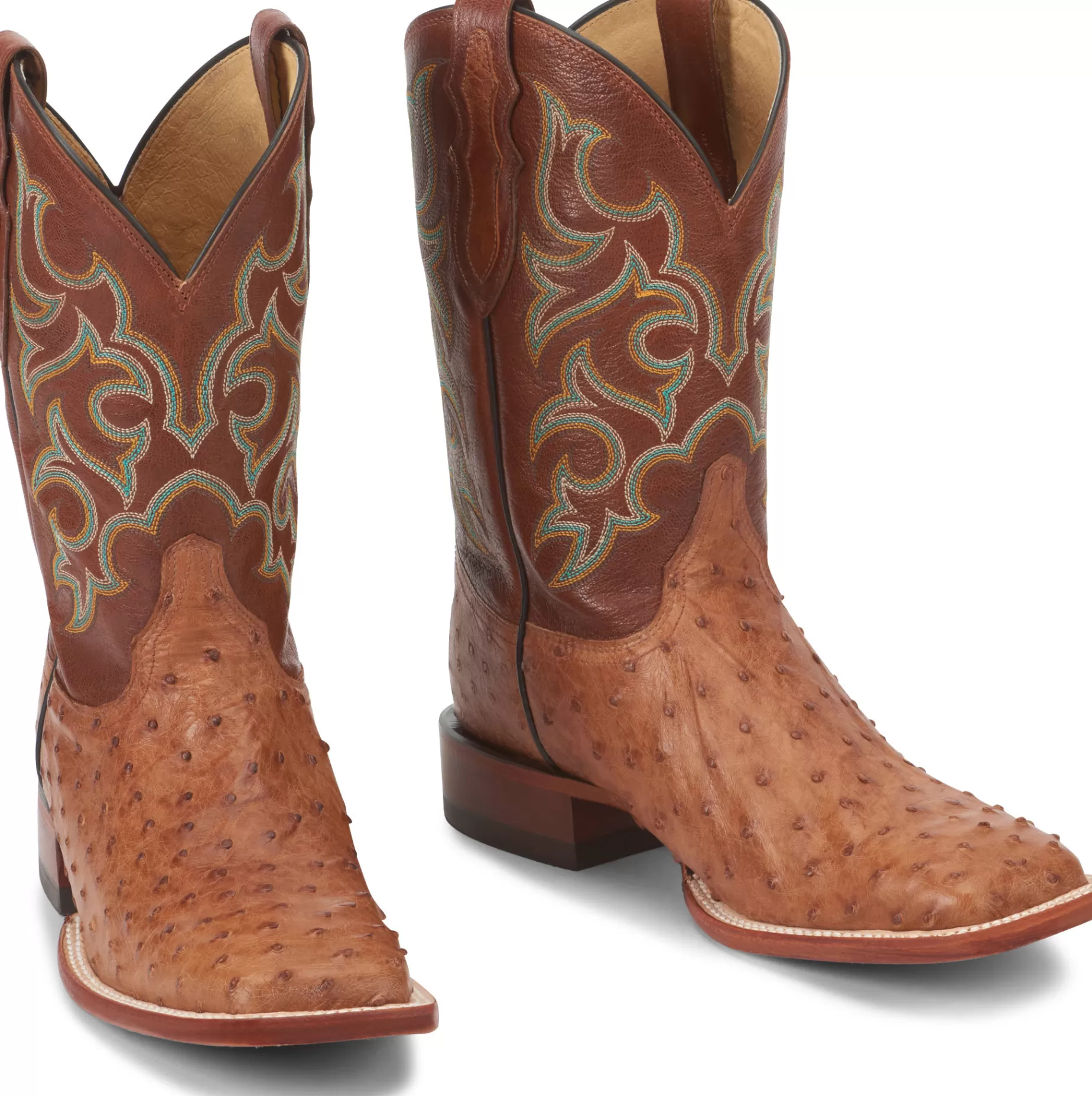 Hombre Justin Boots Truman 11" Full Quill Ostrich