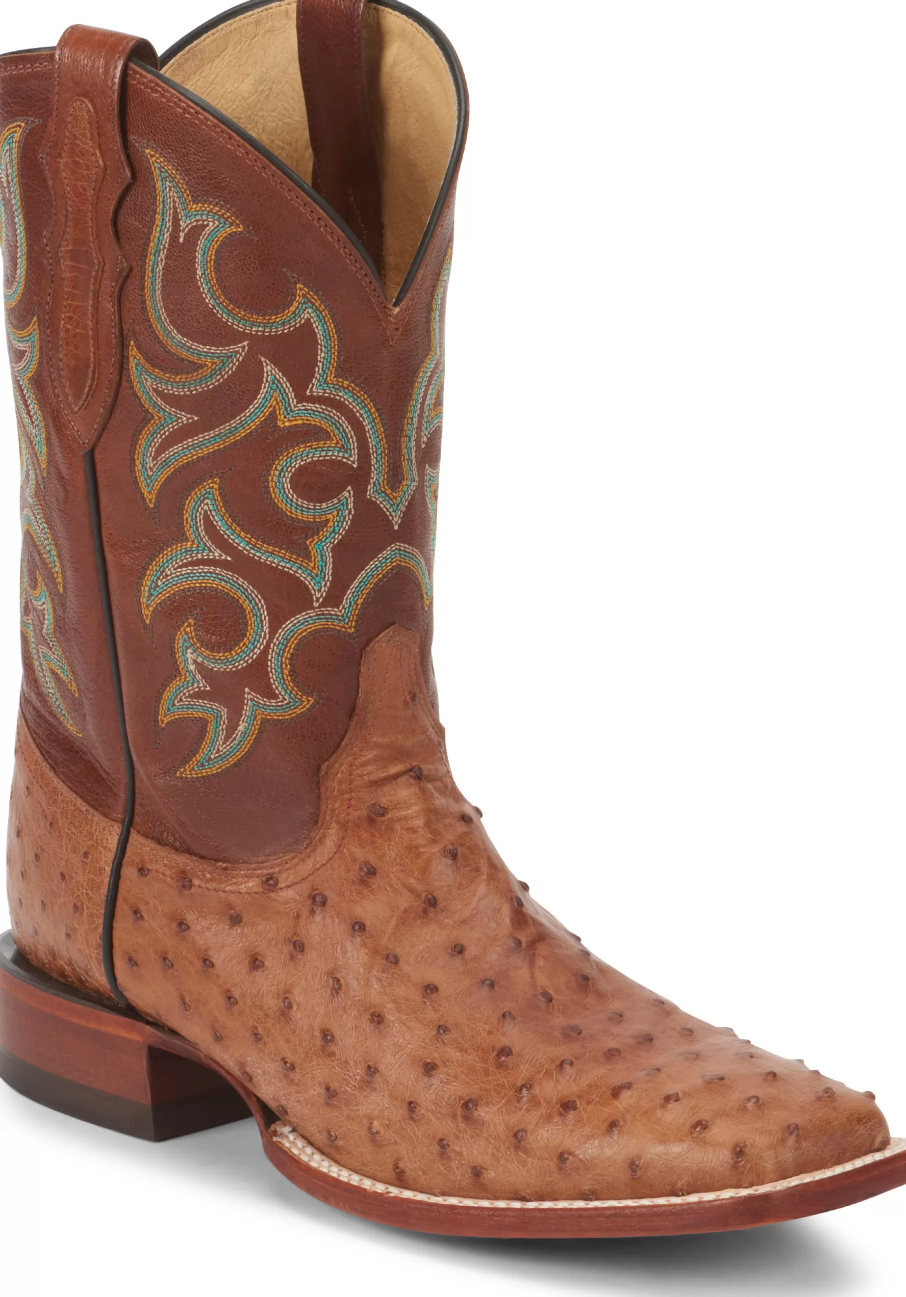 Hombre Justin Boots Truman 11" Full Quill Ostrich