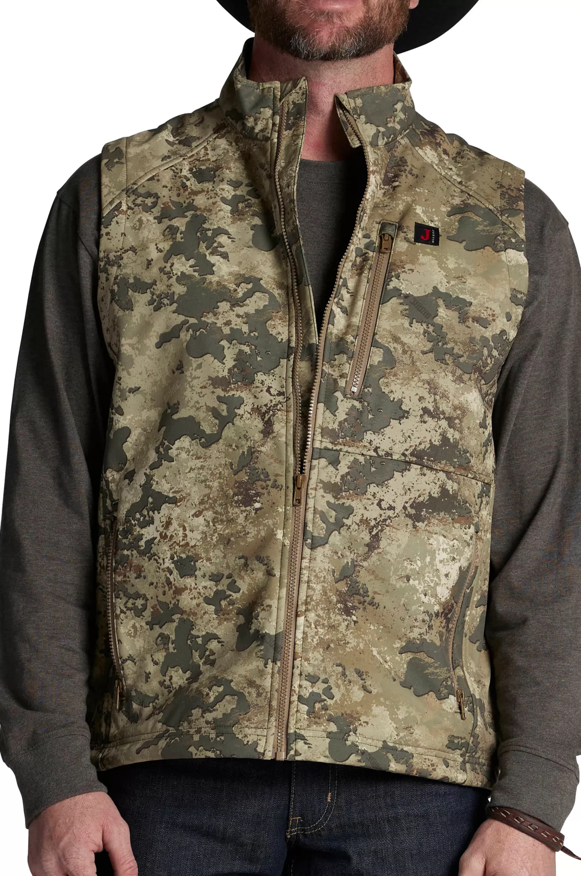 Hombre Justin Boots Weather Resisting Vest