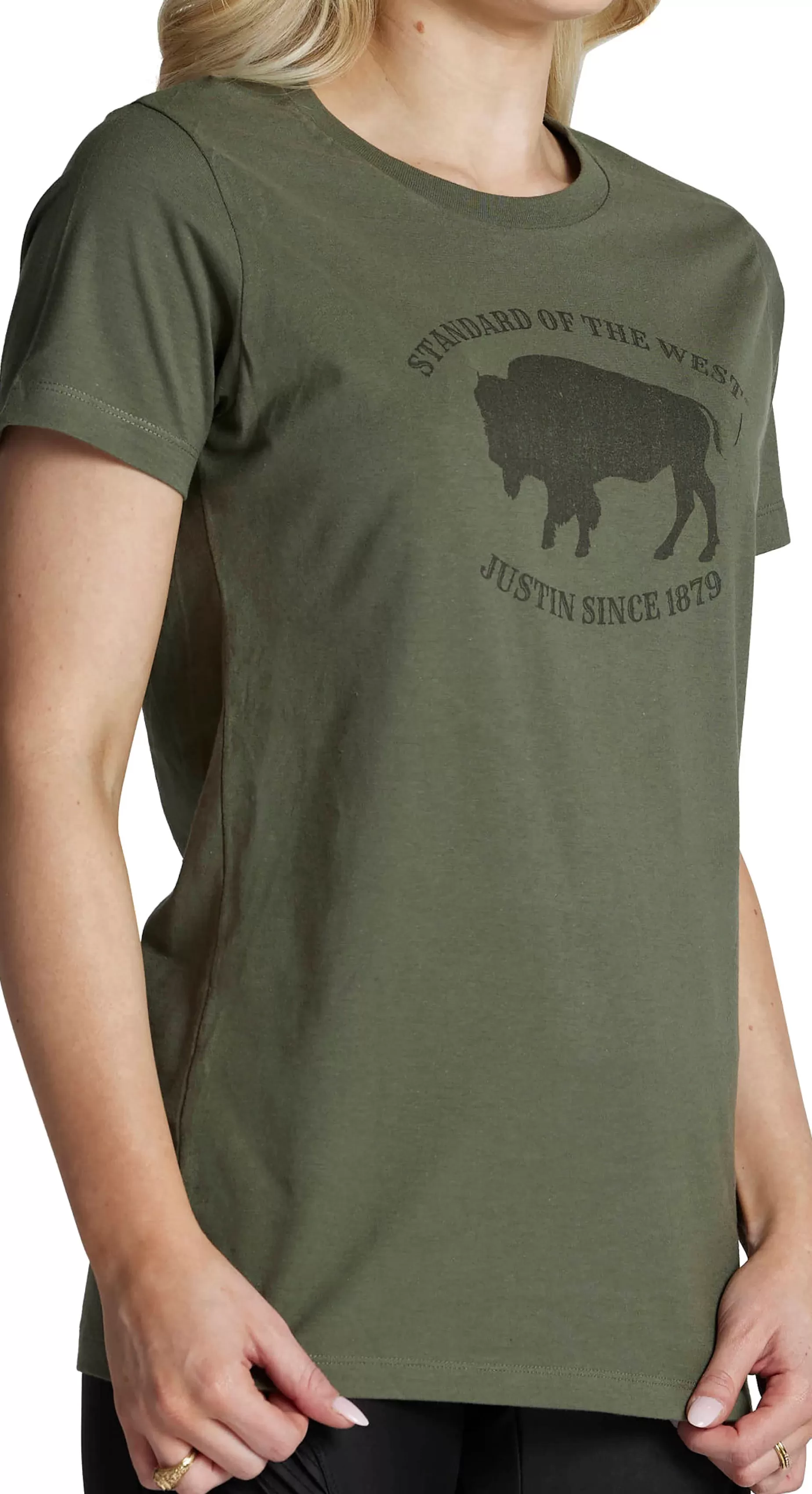 Mujer Justin Boots Women's Bison Tee