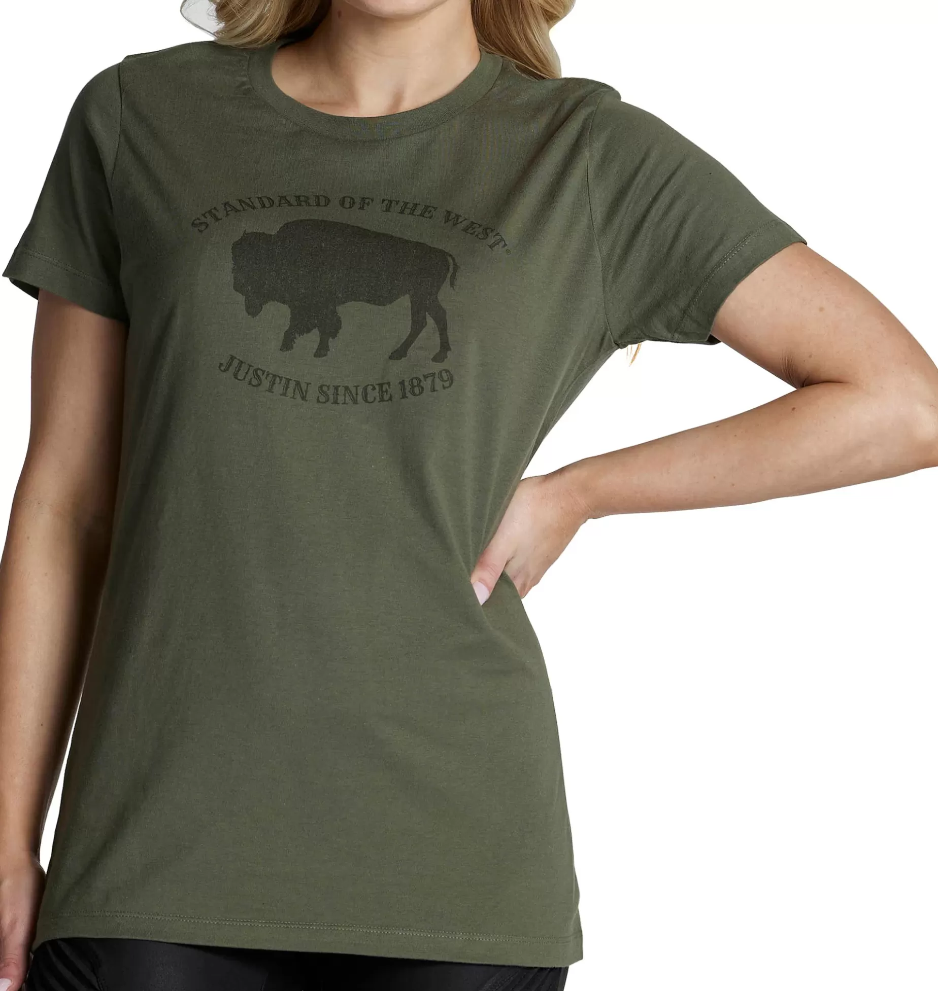 Mujer Justin Boots Women's Bison Tee