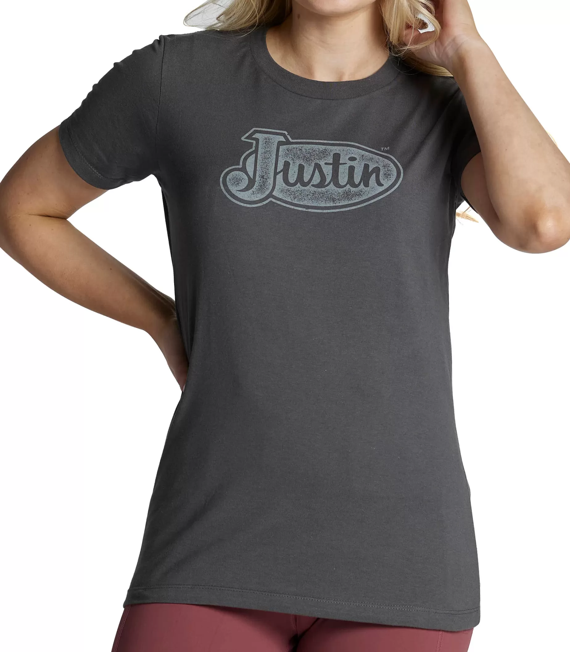 Mujer Justin Boots Women's Logo Tee